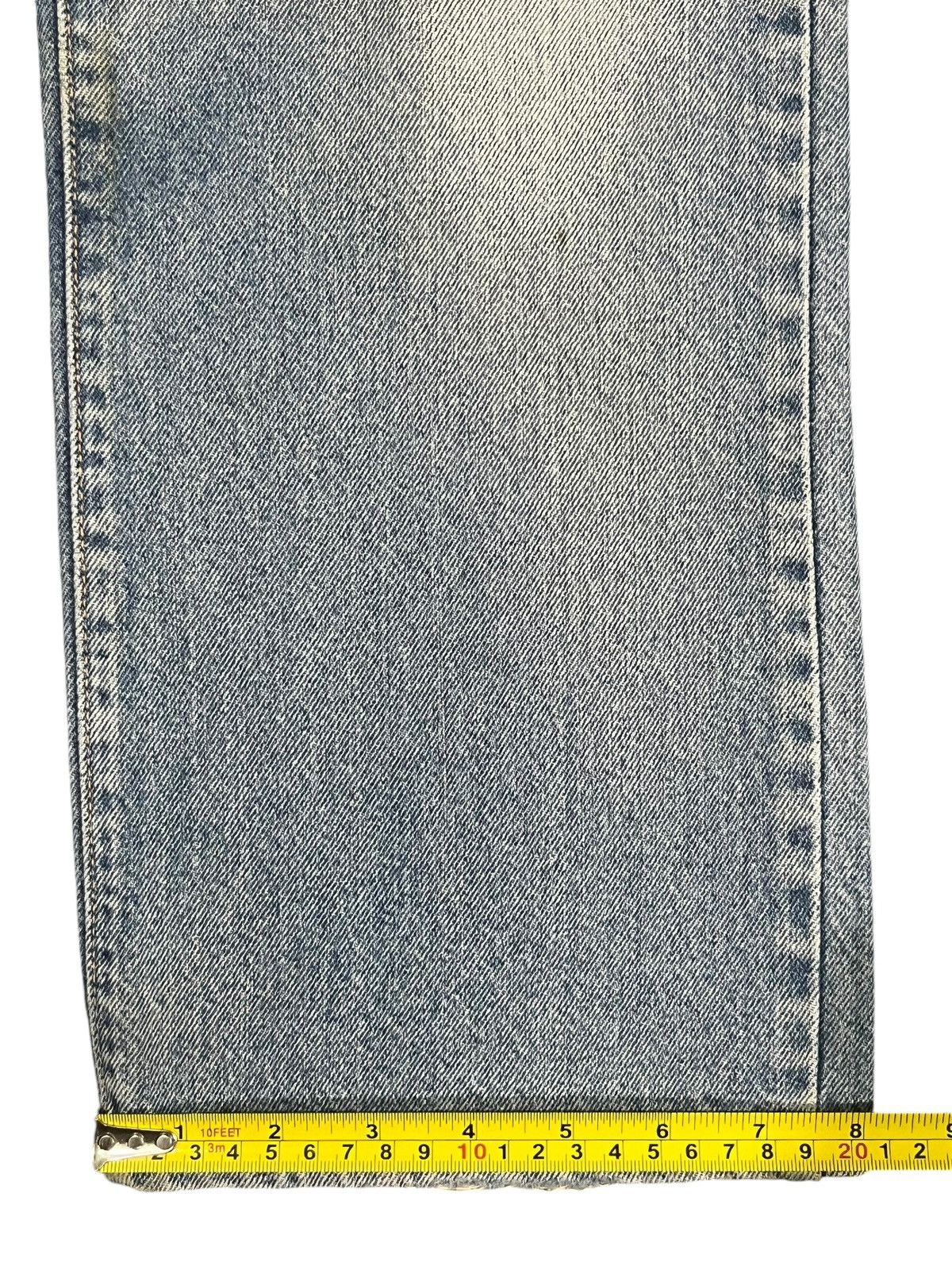 Edwin Vintage Japanese Brand Blue Washed Distressed Wide Leg Jeans Size US 30 / EU 46 - 15 Thumbnail