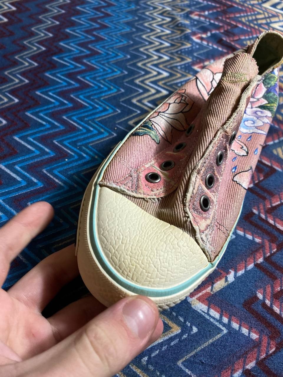Ed Hardy Ed hardy low top sneakers tattoo stile y2k pink Size US 7 / IT 37 - 12 Thumbnail