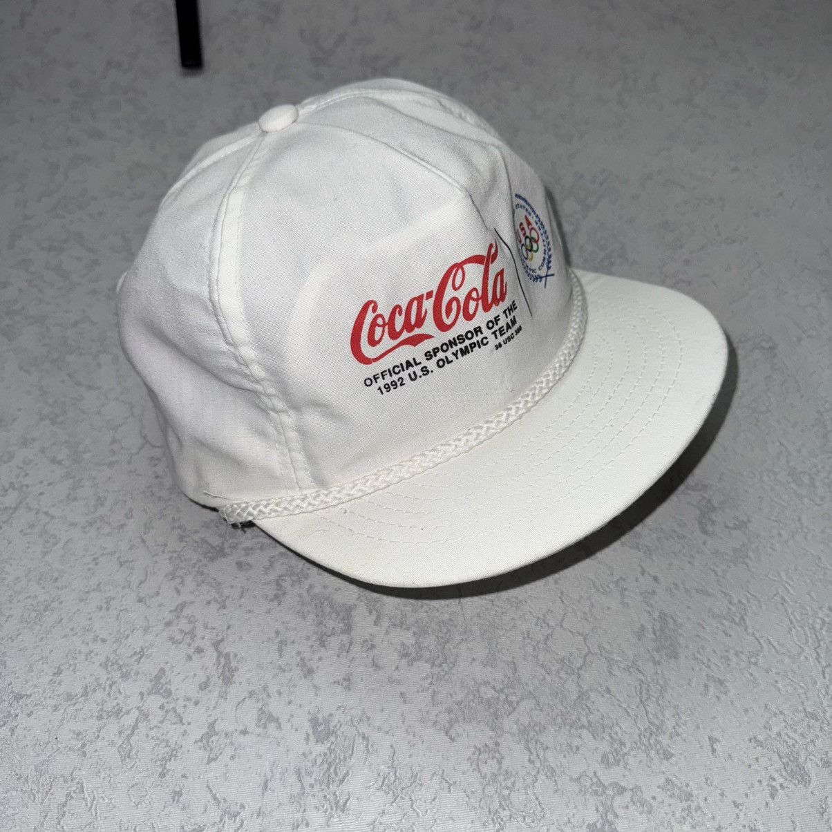 Coca Cola Vintage 1992 COCA-COLA Official Olympic Cap Size ONE SIZE - 3 Thumbnail