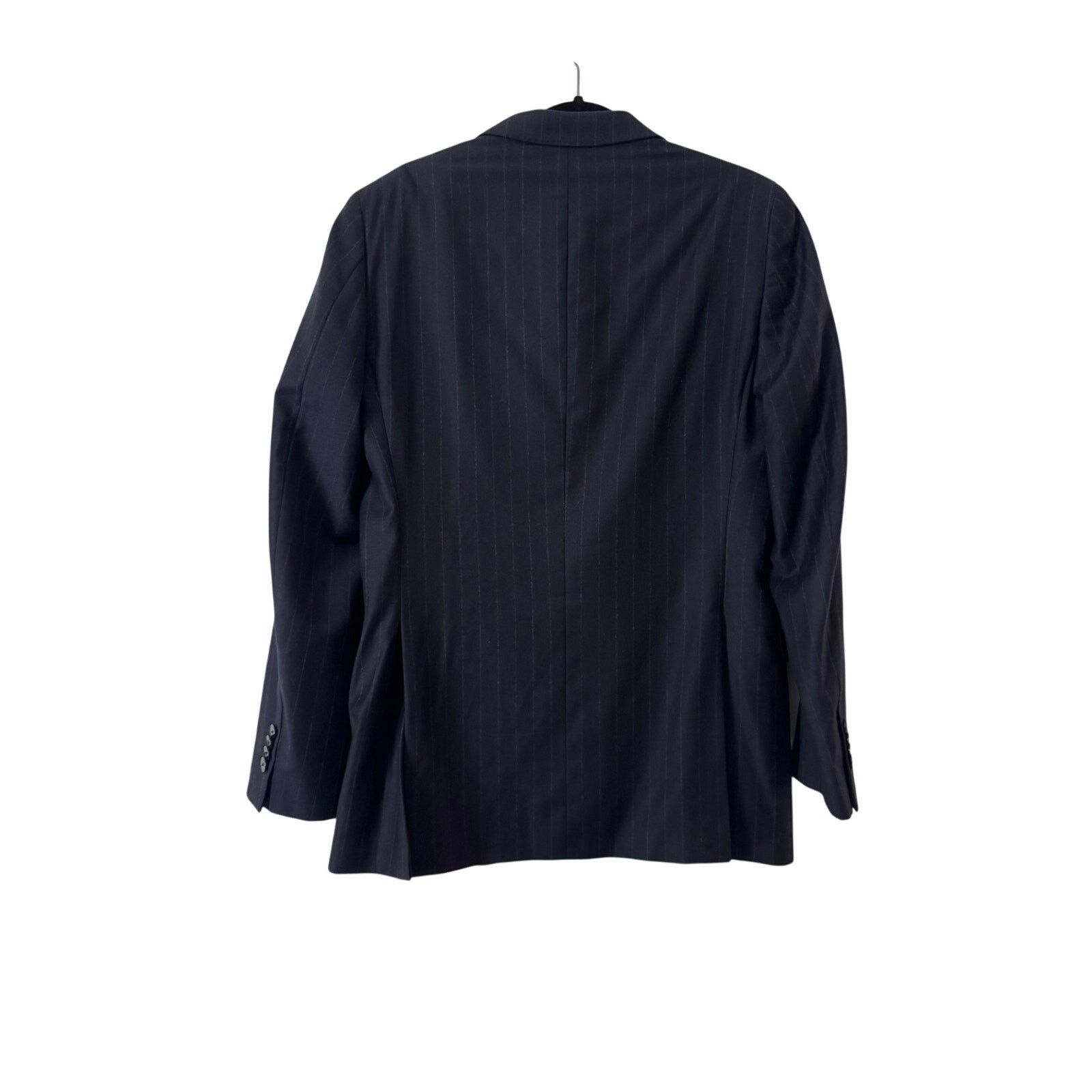 Boggi Boggi Navy Stripped Blazer Size 46R - 2 Thumbnail