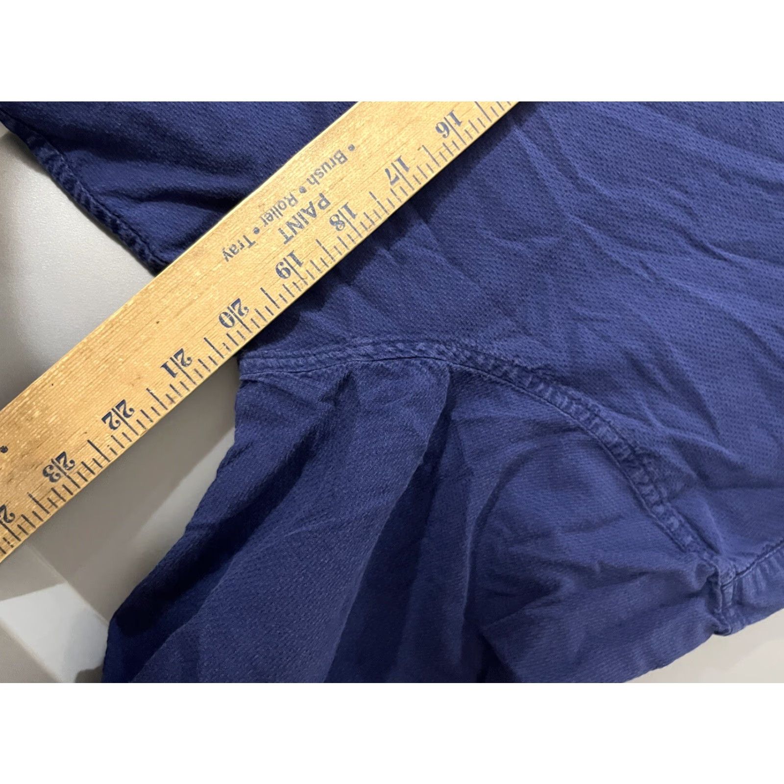 Calvin Klein VINTAGE CALVIN KLEIN Shirt Cotton Blue Solid Slim Fit Stretch 16 Large Size US L / EU 52-54 / 3 - 5 Thumbnail
