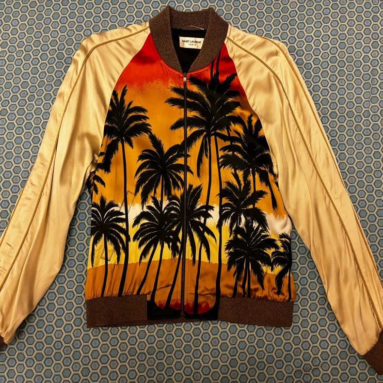Saint Laurent Paris Saint Laurent Paris Coconut tree baseball jacket-2506 Size US S / EU 44-46 / 1 - 1 Thumbnail