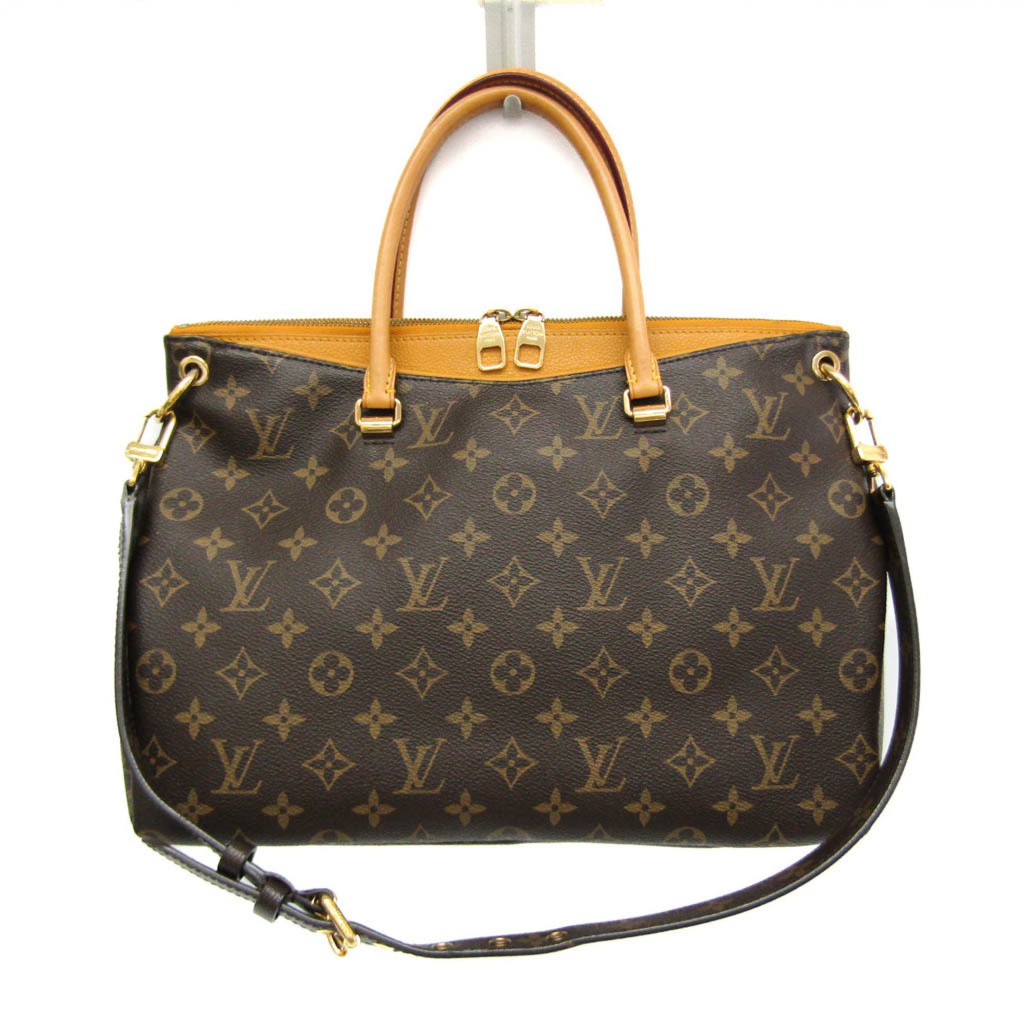 Louis Vuitton Pallas Brown Canvas Handbag (Pre-Owned) Size ONE SIZE - 1 Thumbnail