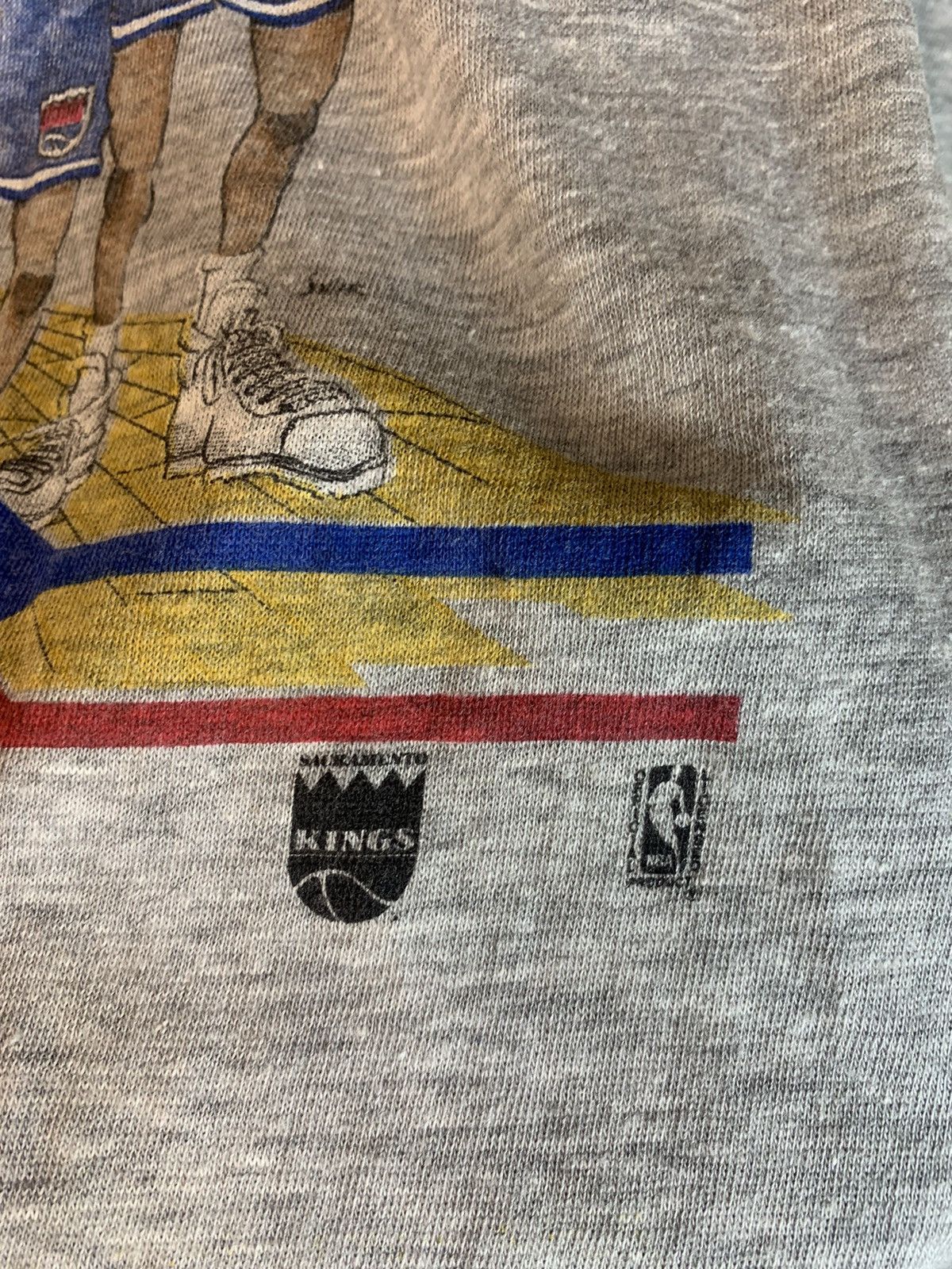 NBA × Salem Sportswear × Vintage *RARE* Vintage 1980s Sacramento Kings Salem NBA T-Shirt Size US XL / EU 56 / 4 - 6 Thumbnail