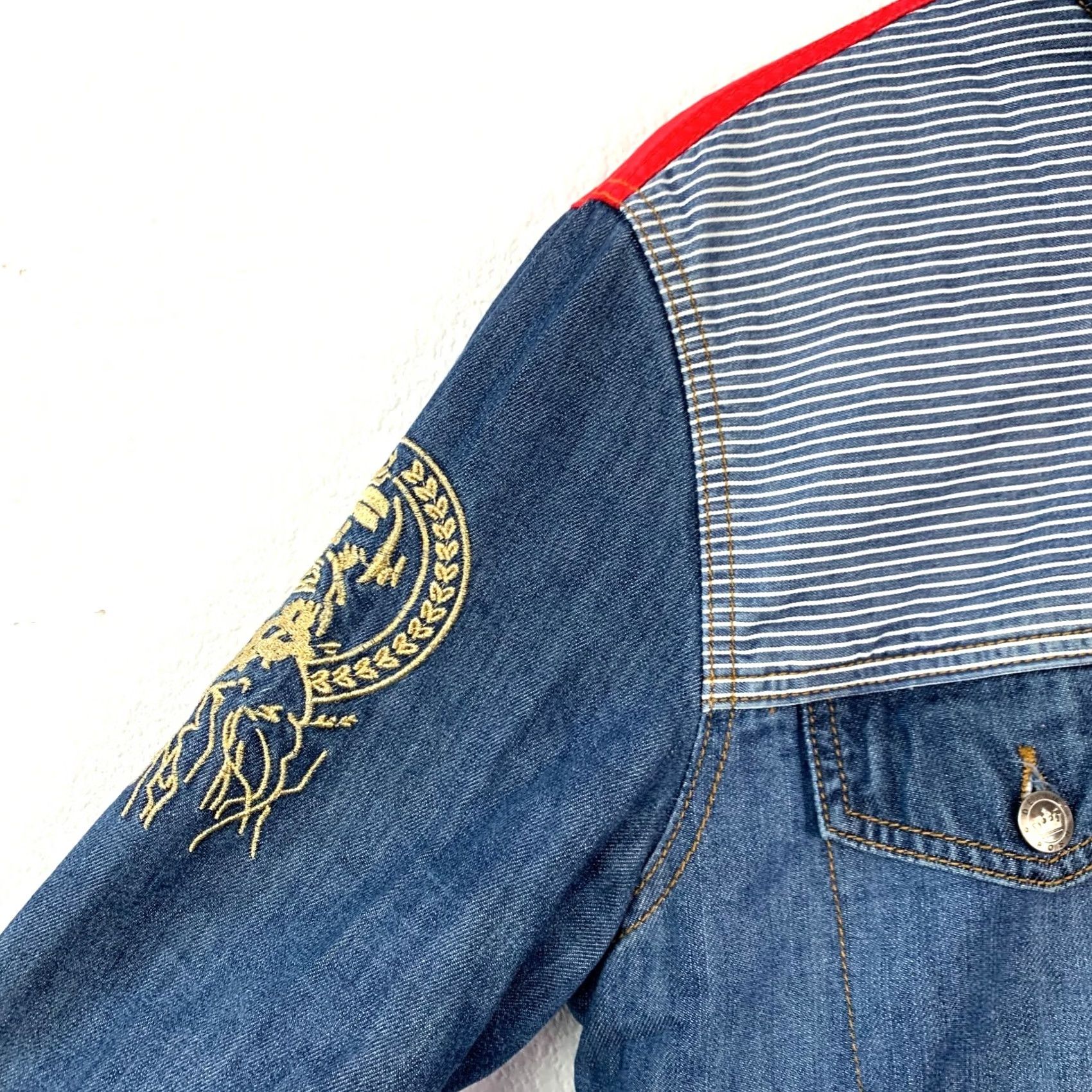Denime Posh Denim Jacket Sherpa Lined Button Adult Medium Blue Size US M / EU 48-50 / 2 - 3 Thumbnail