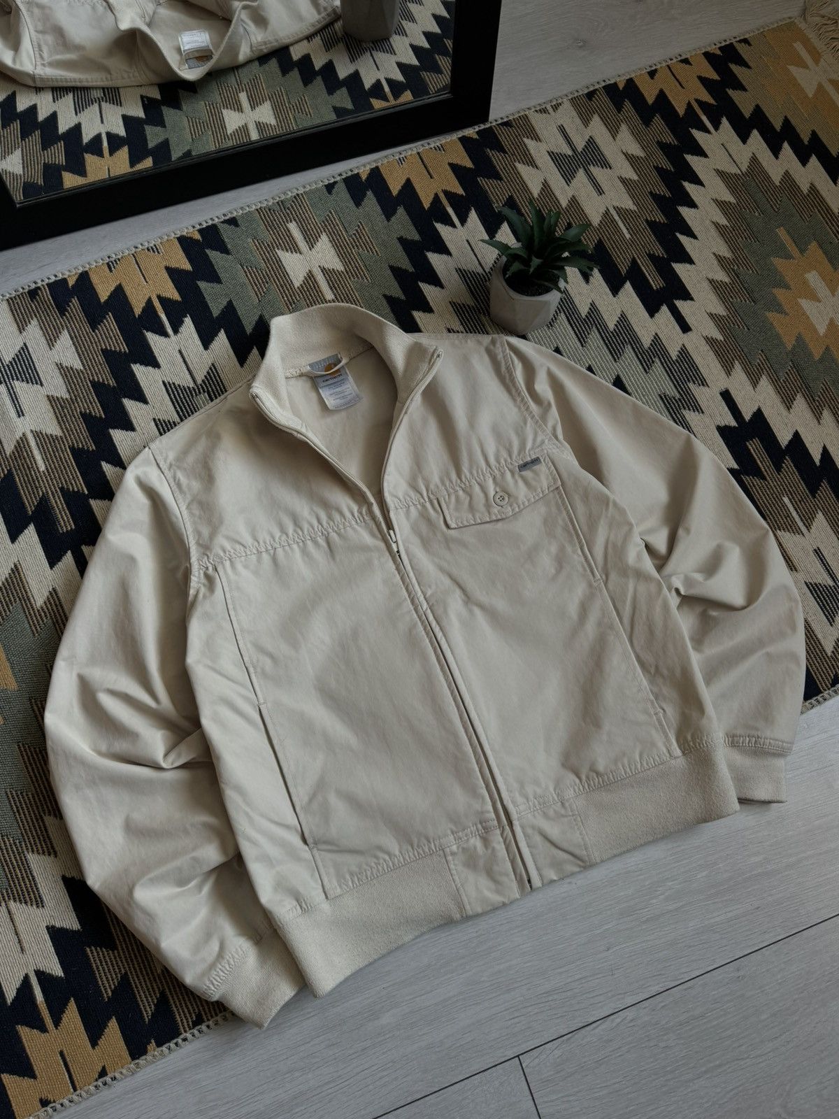 Carhartt Vintage Carhartt Beige Women’s Jacket Size L / US 10 / IT 46 - 2 Thumbnail