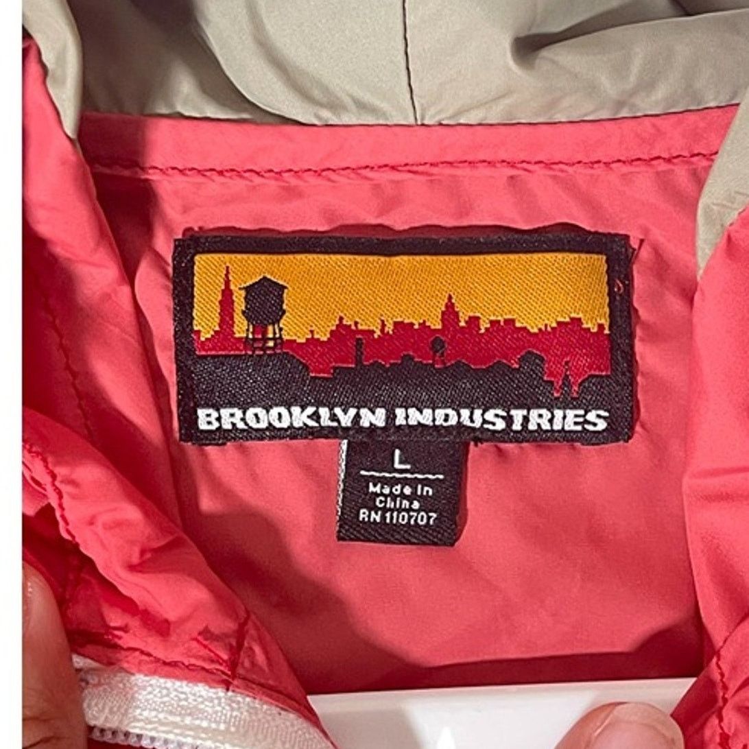 Brooklyn Industries Brooklyn Industries Pink Windbreaker Hooded Women's Size L Size L / US 10 / IT 46 - 5 Thumbnail