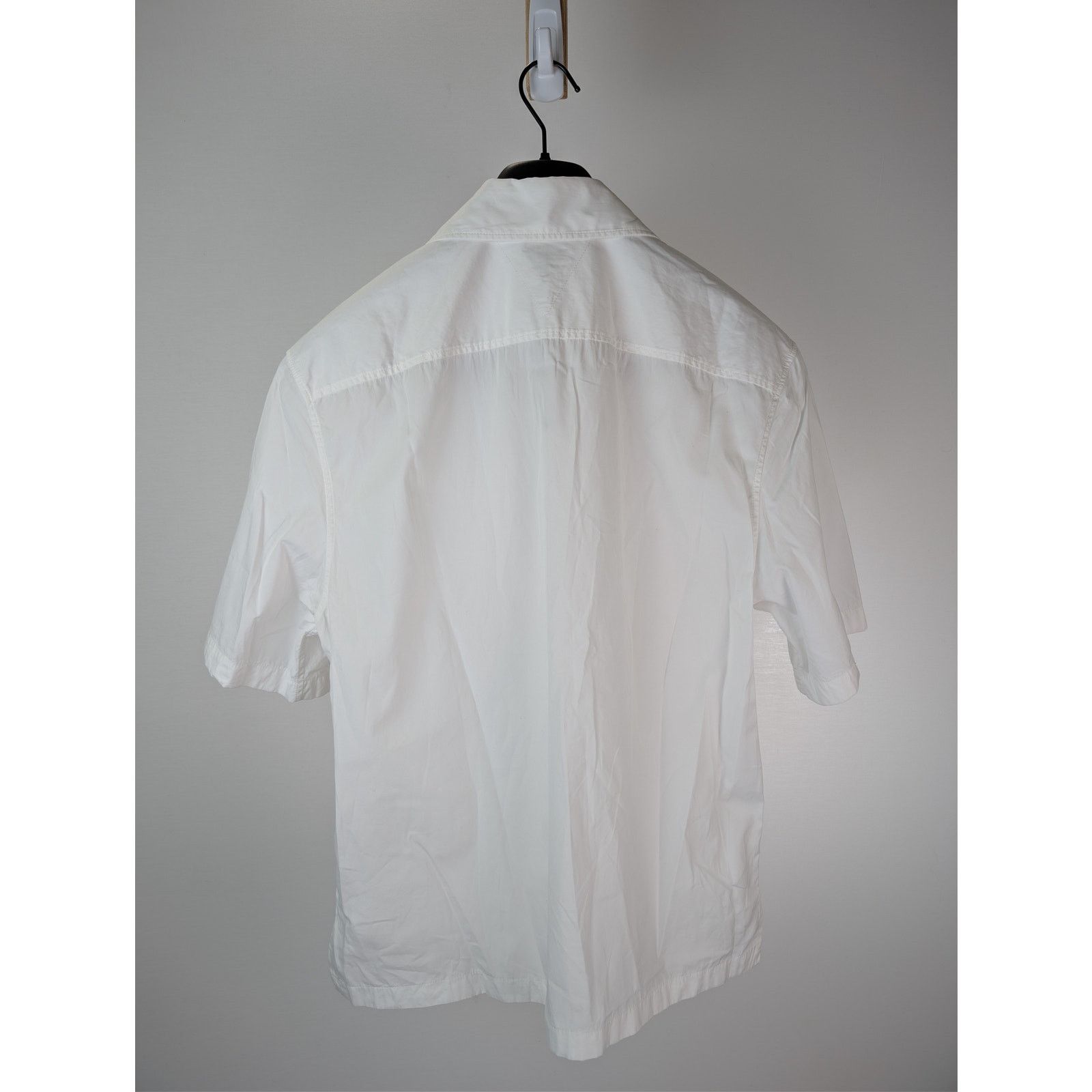 Bottega Veneta o1rshd1 Compact Cotton Button-Up Shirt in Optic White Size US S / EU 44-46 / 1 - 10 Thumbnail