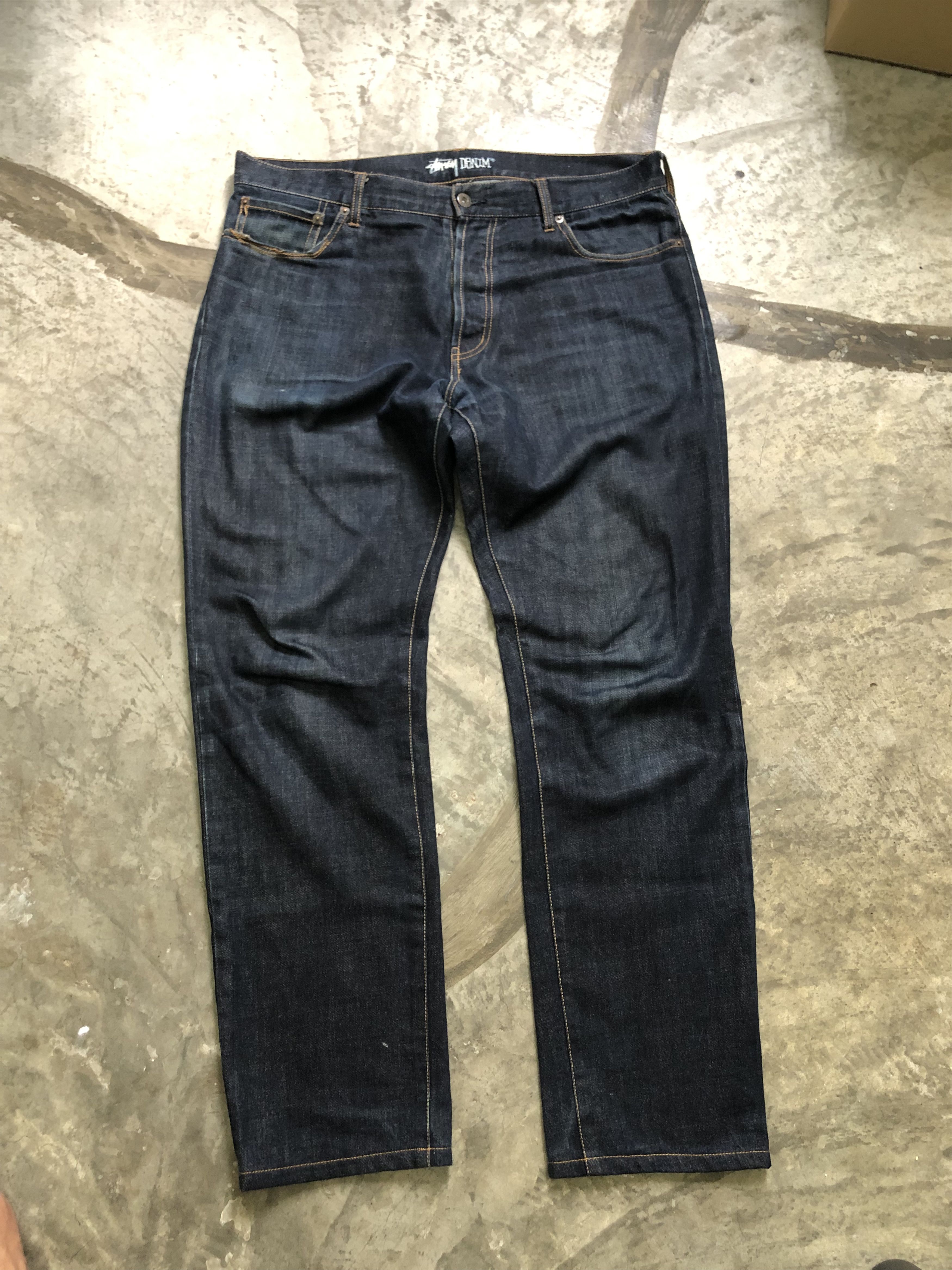 Streetwear × Stussy × Vintage Stussy Rough and Rugged Denim Jeans