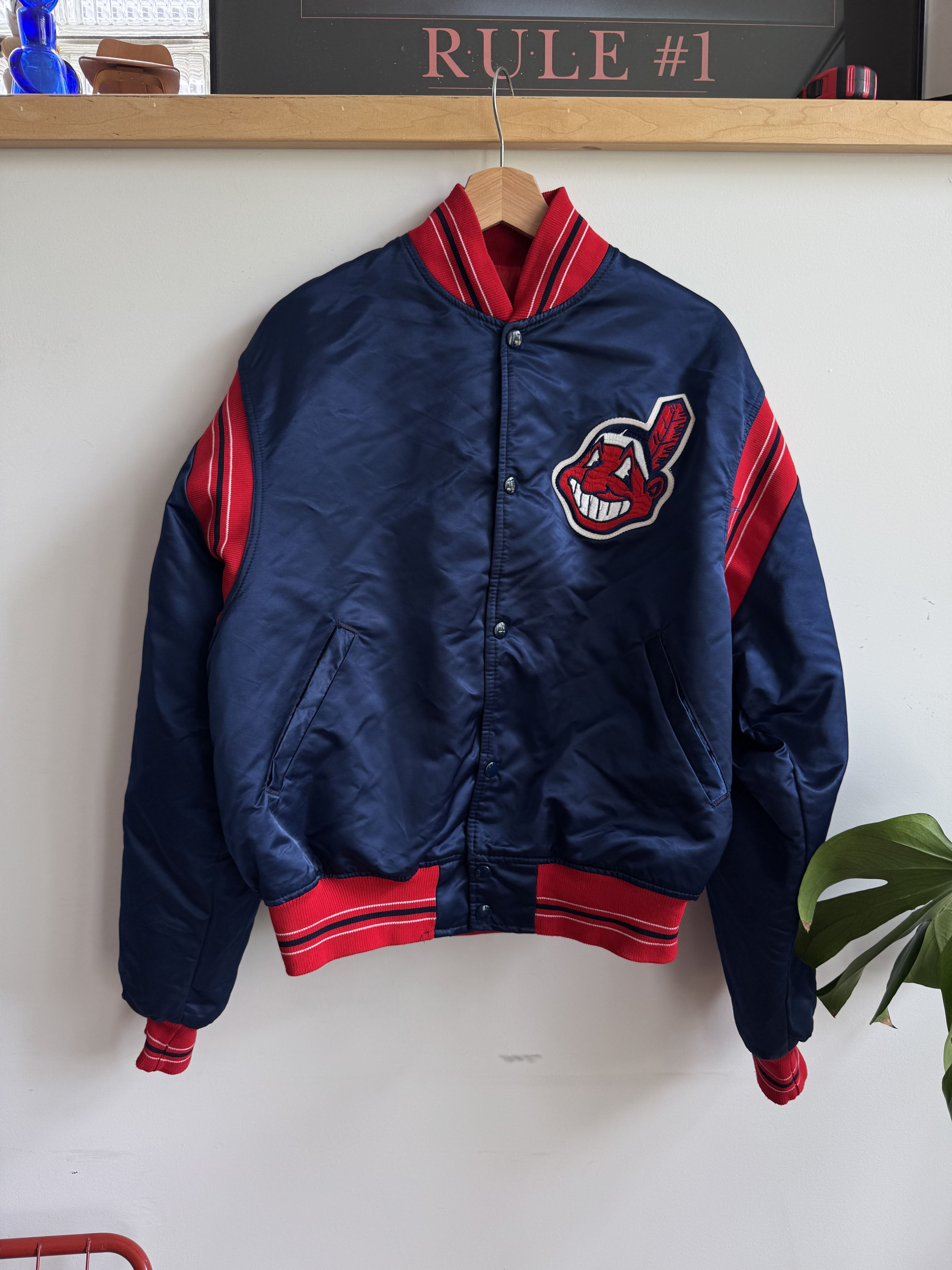 ジャケット・アウター STARTER CLEVELAND INDIANS VARSITY JACKET Cleveland Indians Guardians beautiful Varsity Jacket | eBay