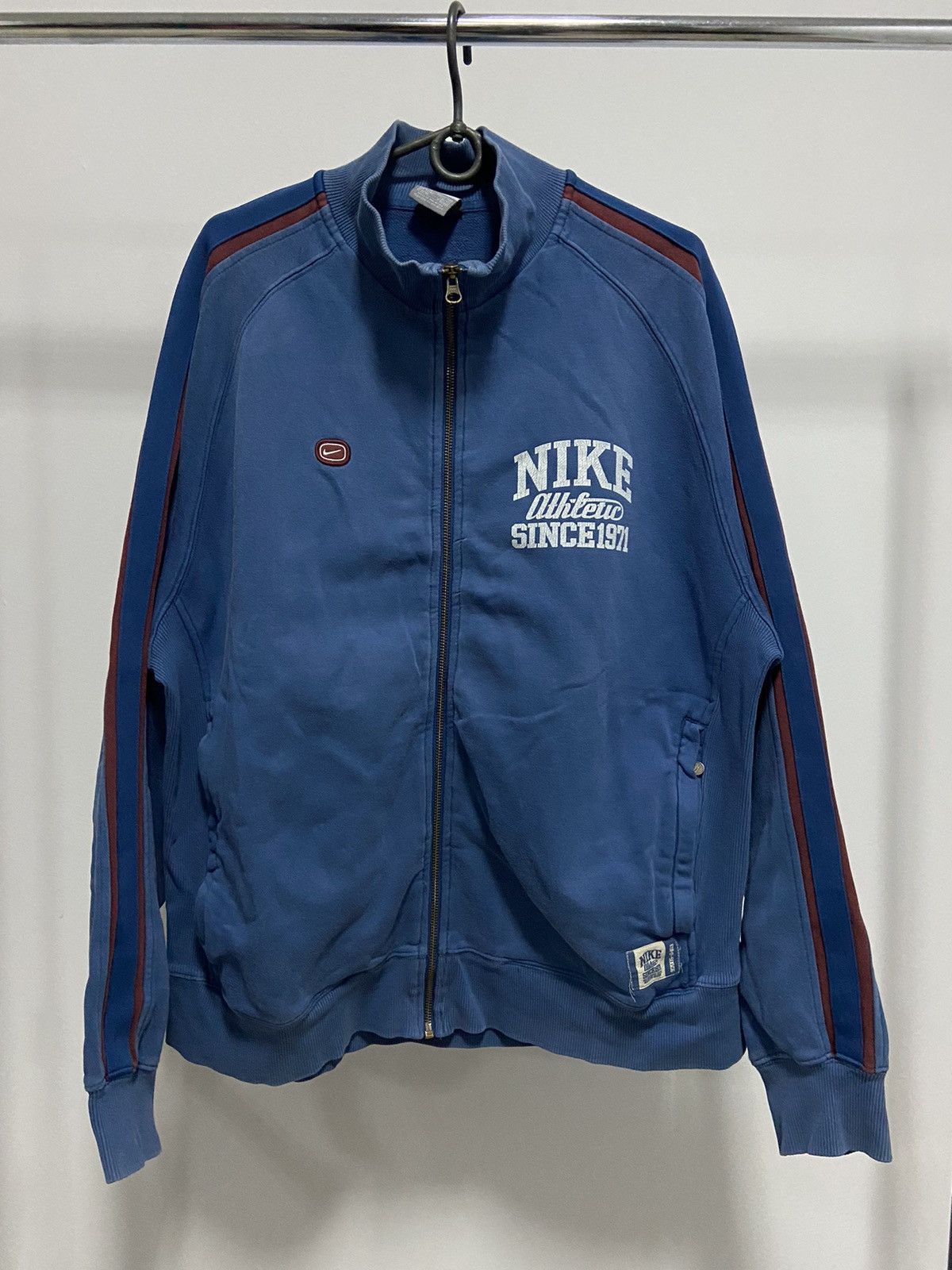 Nike zip Sweatshirt Logo Vintage 90s jacket stripe