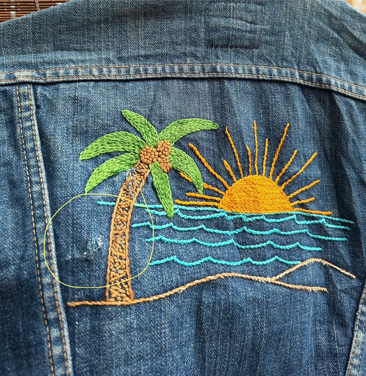 Wrangler 60s Maveric Blue Bell 3J03MJ Denim Jacket Embroidered Size US S / EU 44-46 / 1 - 14 Thumbnail