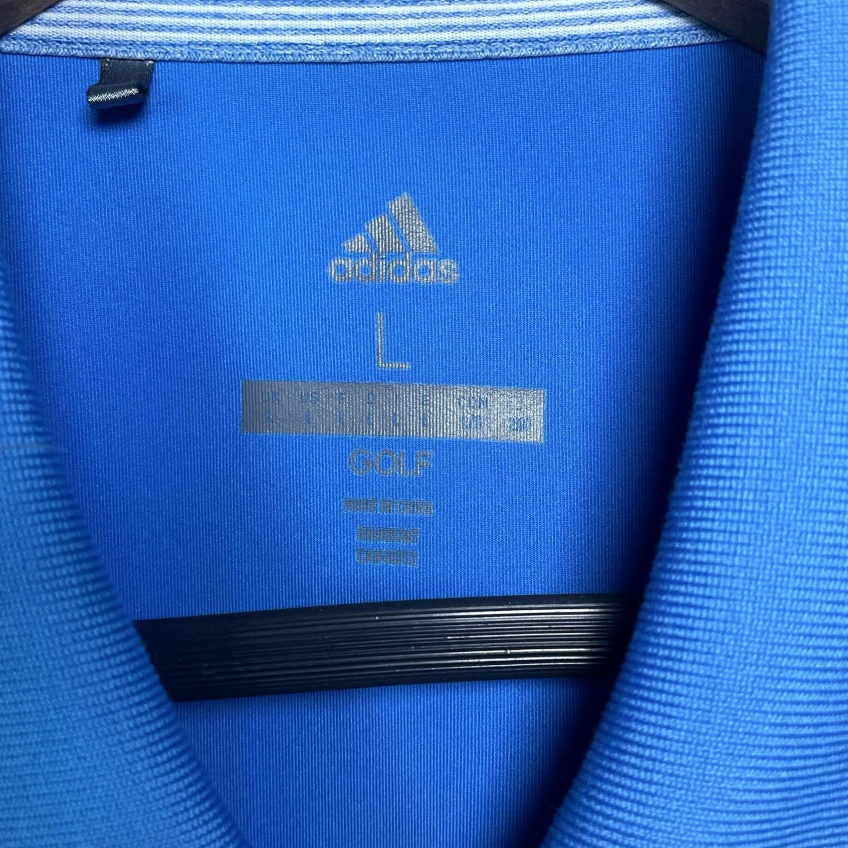 Adidas Adidas Golf Porter Valley Country Club Polo Mens Size L Blue Striped Shirt Golf Size US L / EU 52-54 / 3 - 2 Thumbnail