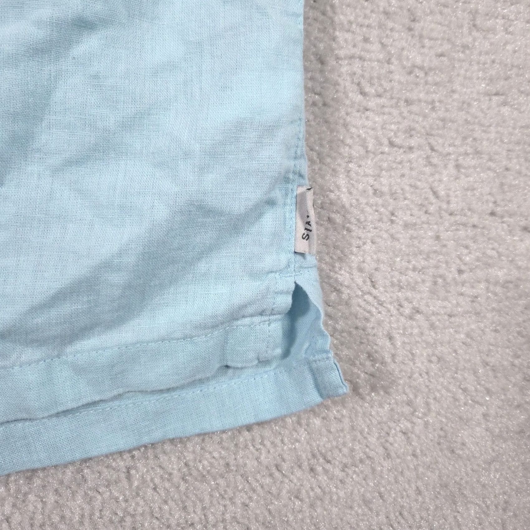 Orvis Orvis Shirt Womens Large Blue Linen Blend Sleeveless Button Lightweight Size L / US 10 / IT 46 - 5 Thumbnail