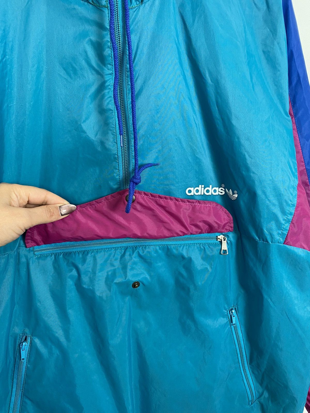 Vintage Vintage Adidas Retro Anorak Jacket 90’s Pocket Logo Old Size US XS / EU 42 / 0 - 6 Thumbnail