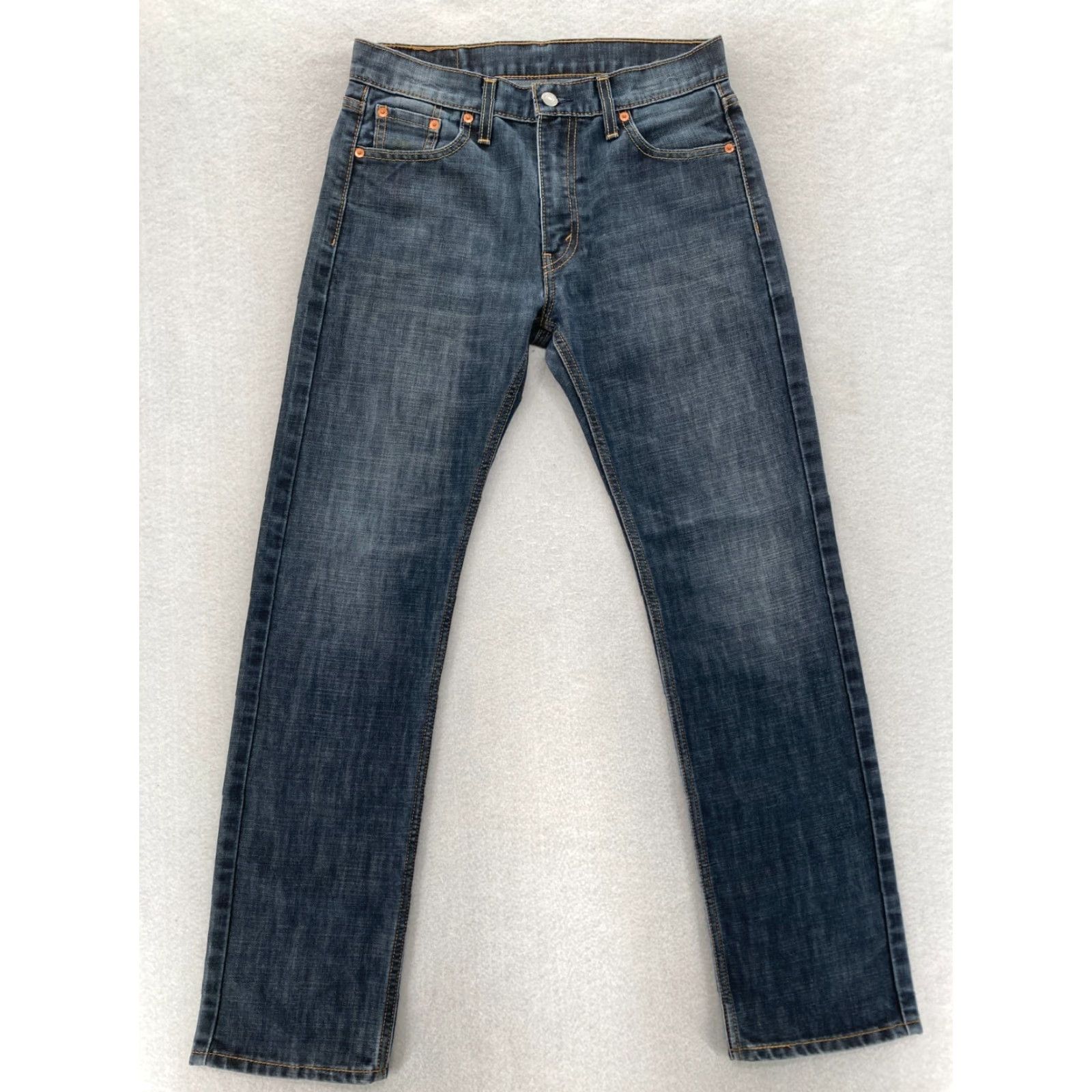 Levi's Levi's 513 Jeans Mens 30x32 Slim Fit Straight Leg Blue Denim Mid Rise Stretch Size US 30 / EU 46 - 2 Thumbnail