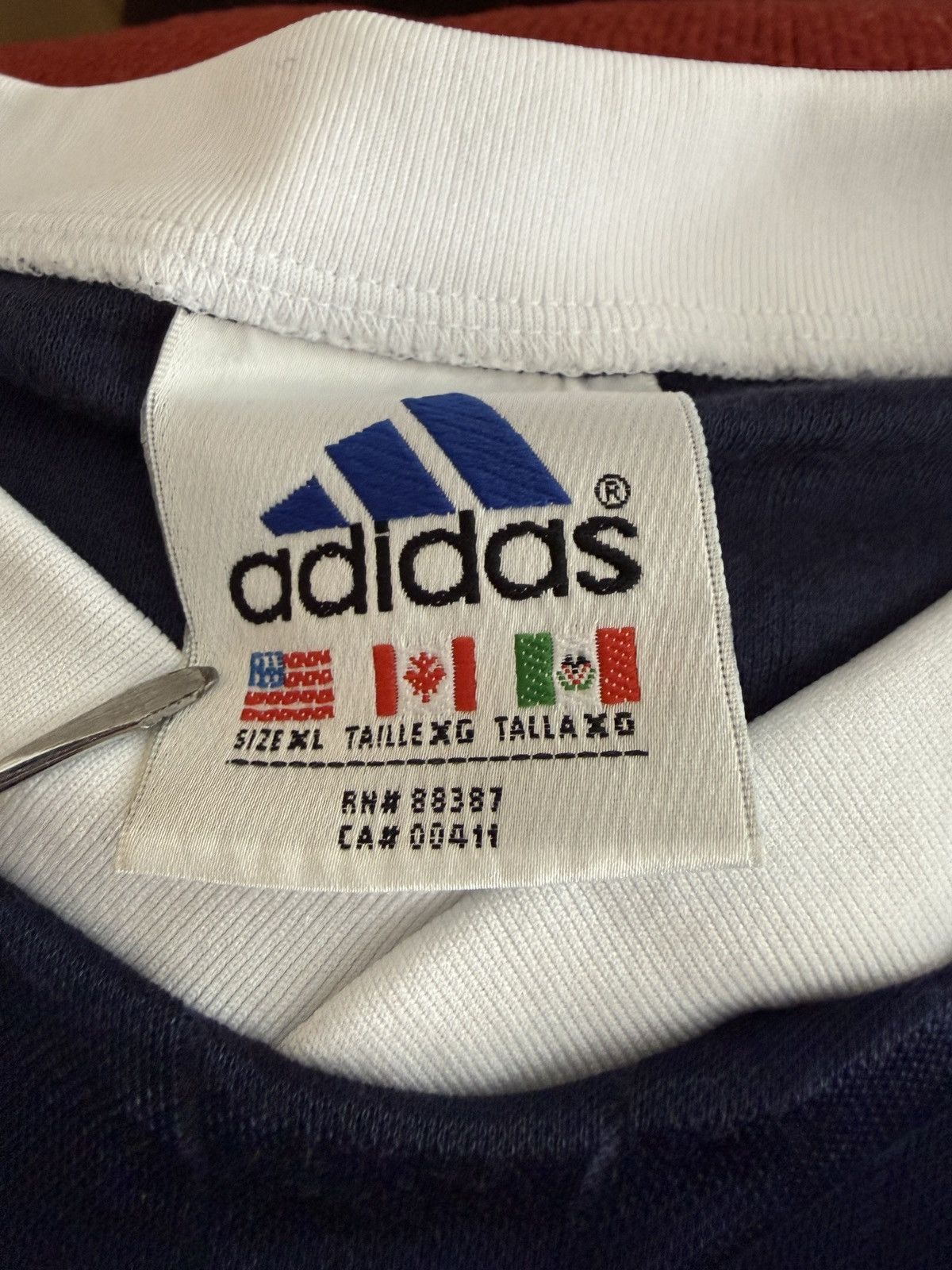 Adidas Vintage 90s Adidas Soccer Jersey Size US XL / EU 56 / 4 - 3 Thumbnail