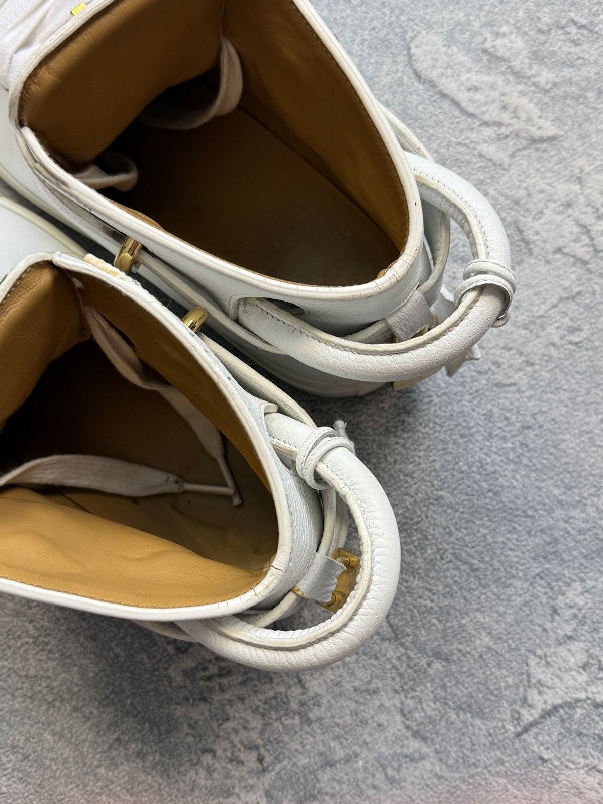 Buscemi Buscemi 100MM Suede High Top Luxury Shoes Sneakers Size US 8.5 / EU 41-42 - 10 Thumbnail
