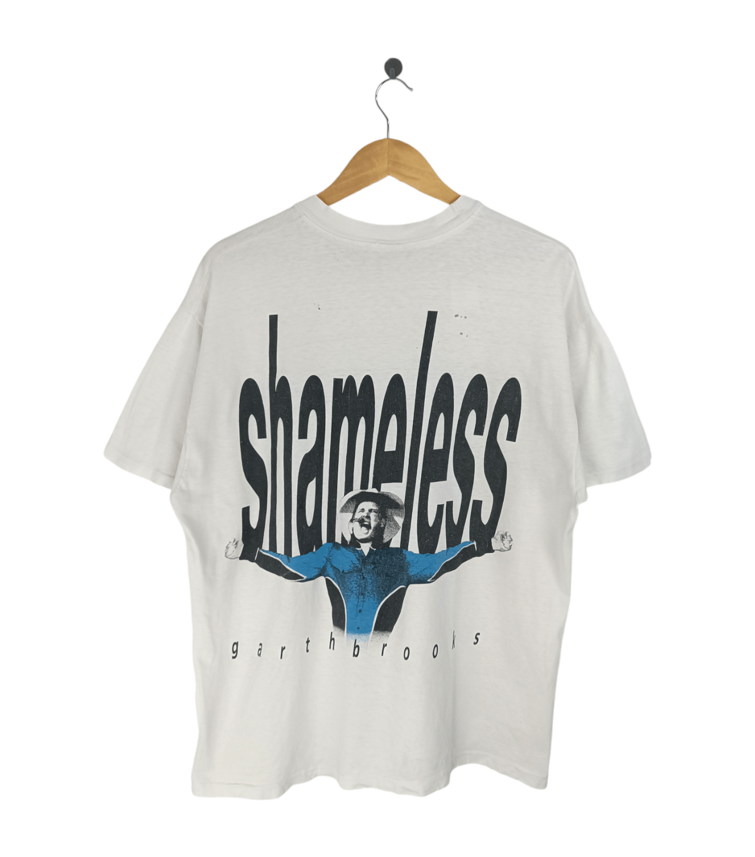 Band Tees THRASHED FADED VINTAGE 90'S GARTH BROOKS SHAMELESS COUNTRY Size US XL / EU 56 / 4 - 1 Thumbnail