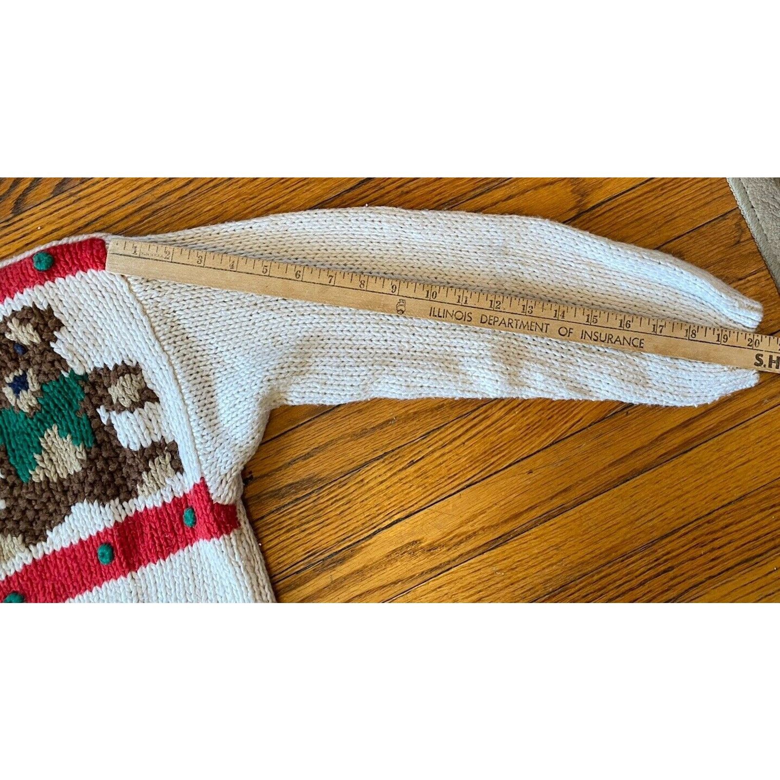 Other VTG Chunky Christmas Sweater Karen Scott Women’s LP Size L / US 10 / IT 46 - 8 Thumbnail
