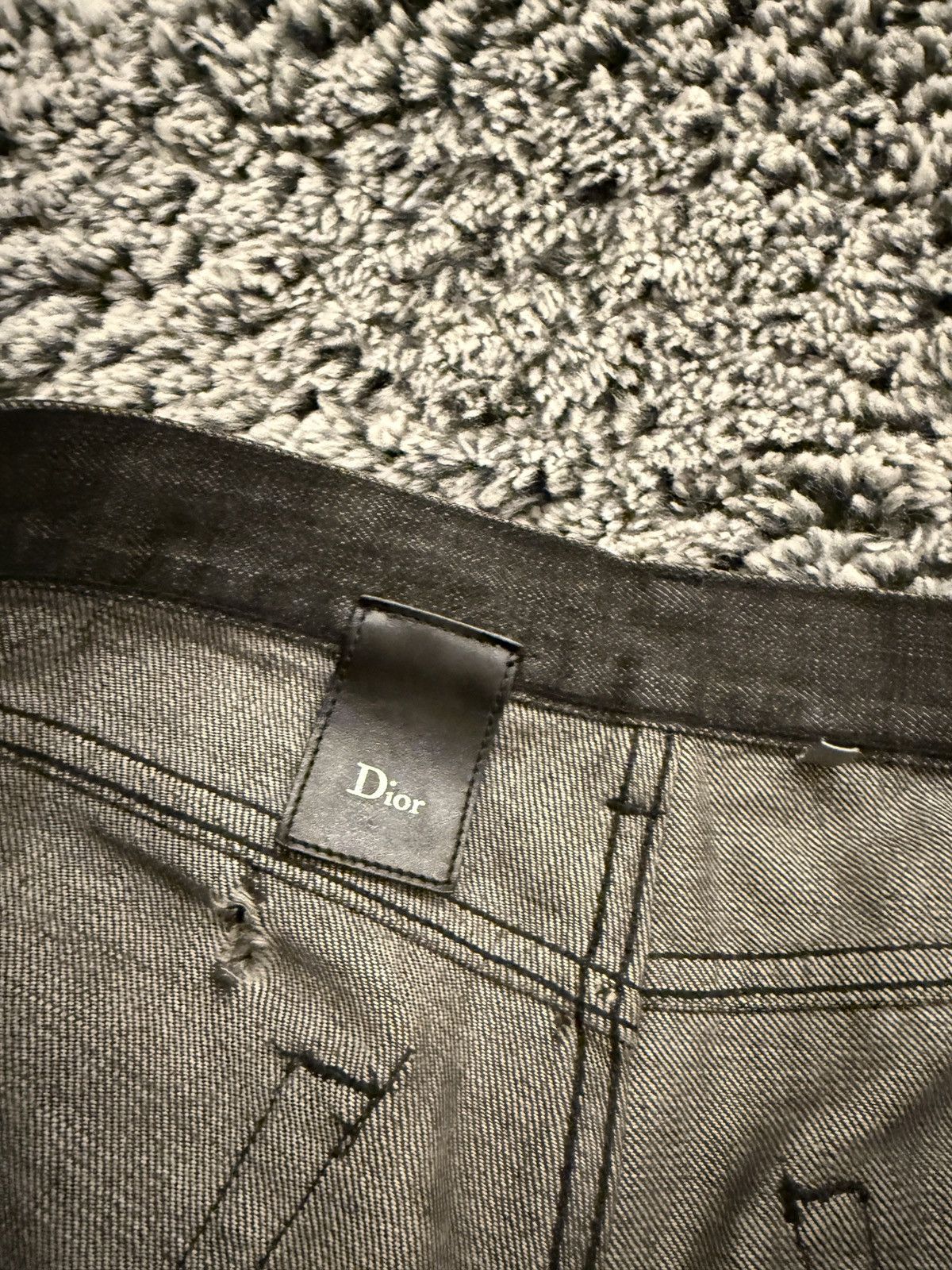 Dior Dior Waxed Strip Denim Size US 29 - 5 Thumbnail