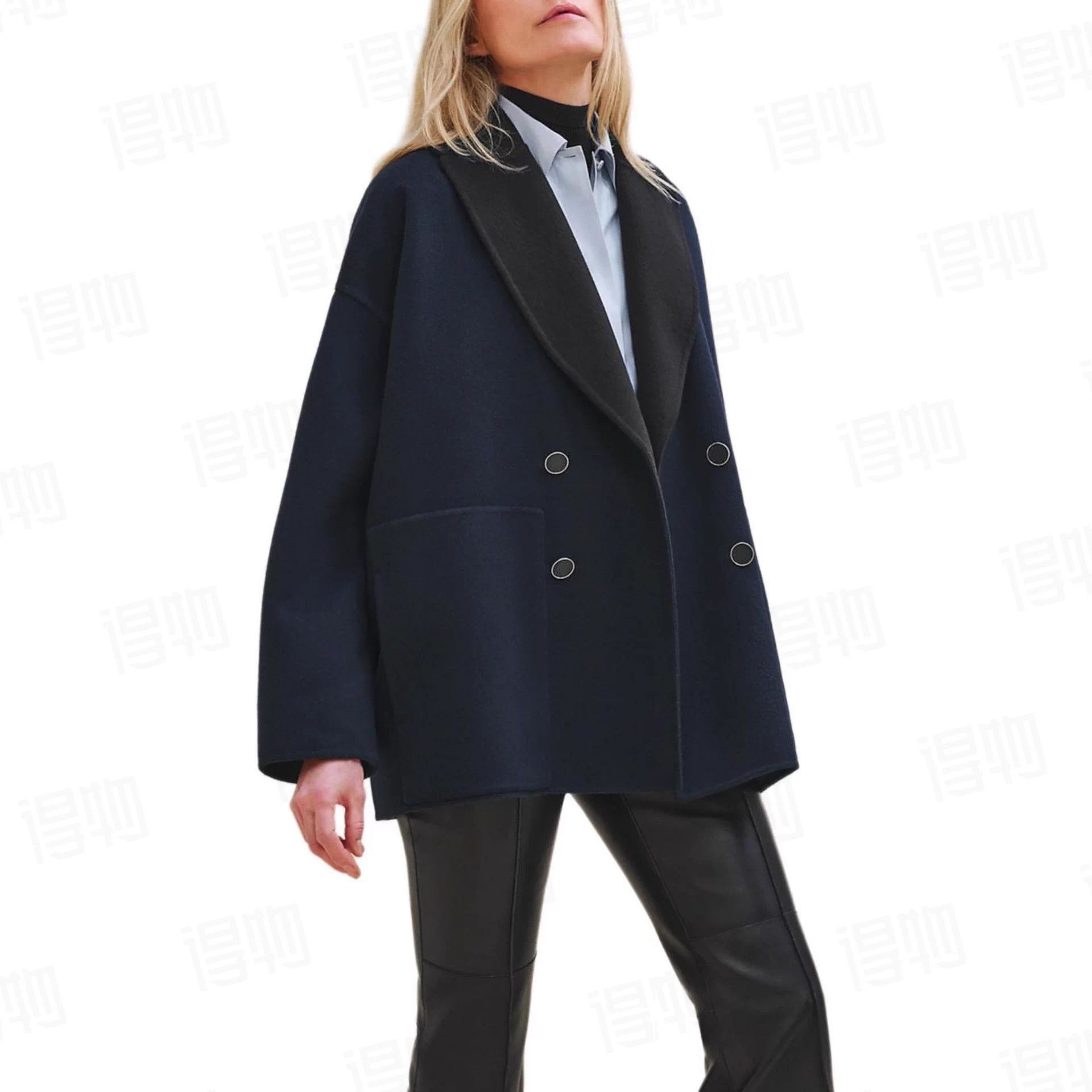 Hermes Hermes color blocked collar overcoat size 36 Size XS / US 0-2 / IT 36-38 - 8 Thumbnail