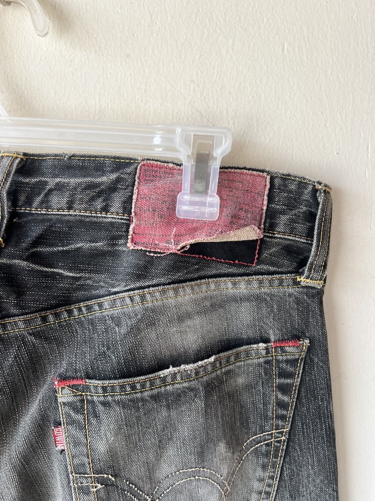 Edwin Vintage Y2K 2000s Edwin Fade Black Denim Loose Jeans Size US 31 - 21 Thumbnail