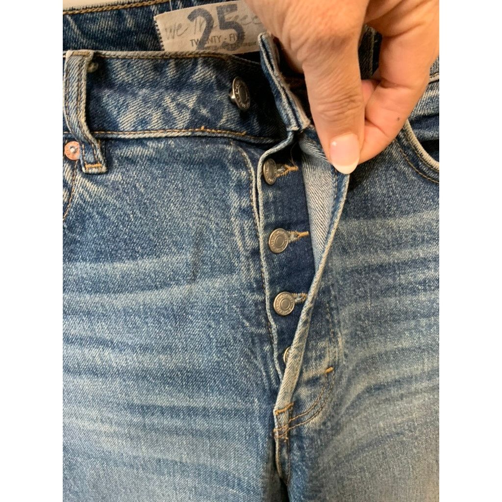 Free People We The Free Jeans Women's High Waist Straight Leg Jeans Size 25" / US 0 / IT 36 - 5 Thumbnail