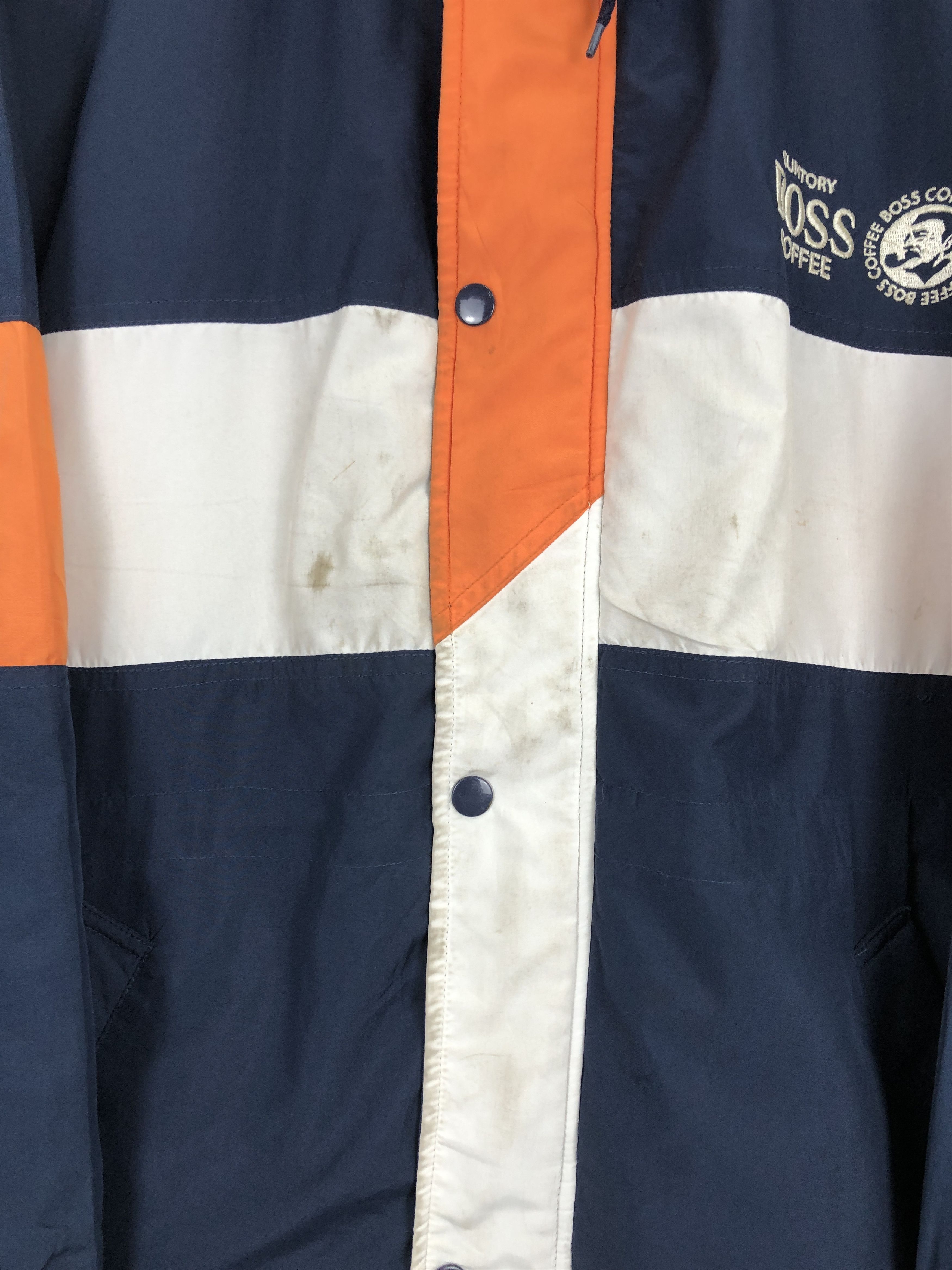Japanese Brand Vintage Suntory Boss Coffee Bomber Hoodie Jacket Size US L / EU 52-54 / 3 - 7 Thumbnail
