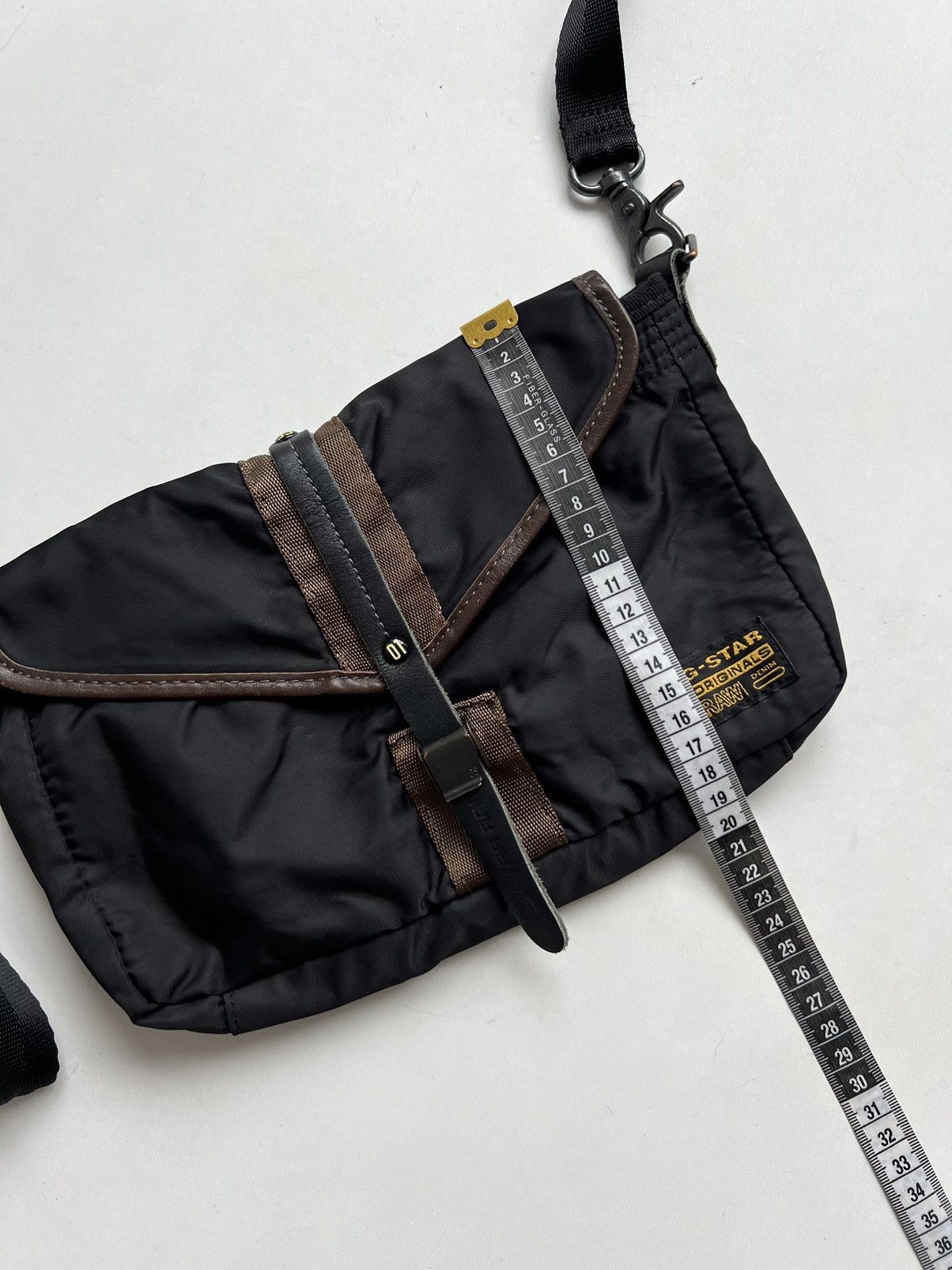 G-Star × Vintage Vintage Y2K G-Star Nylon Messenger Bag Size ONE SIZE - 12 Thumbnail
