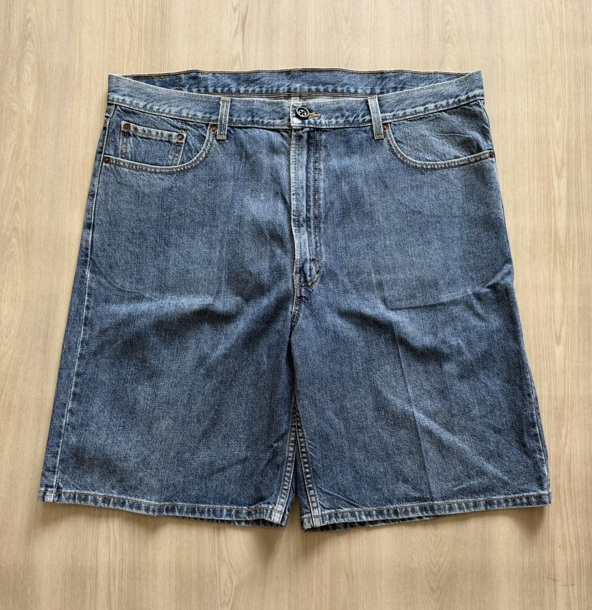 Levi's Vtg Y2K 07 Levis 550 Denim Shorts Sz 42 Straight Cotton Size US 42 / EU 58 - 3 Thumbnail