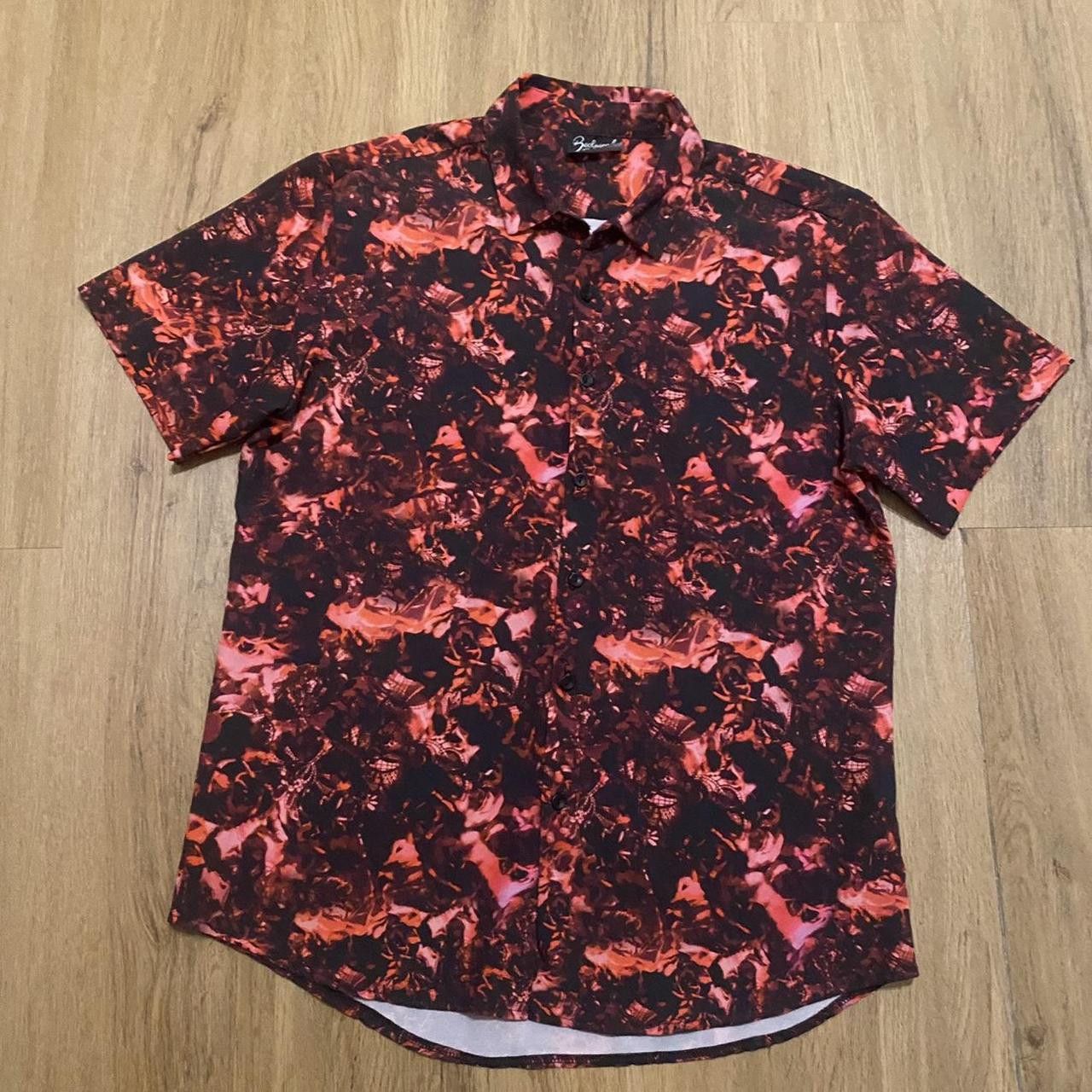 Other Black and red patterned short sleeve button up shirt Size US L / EU 52-54 / 3 - 1 Thumbnail
