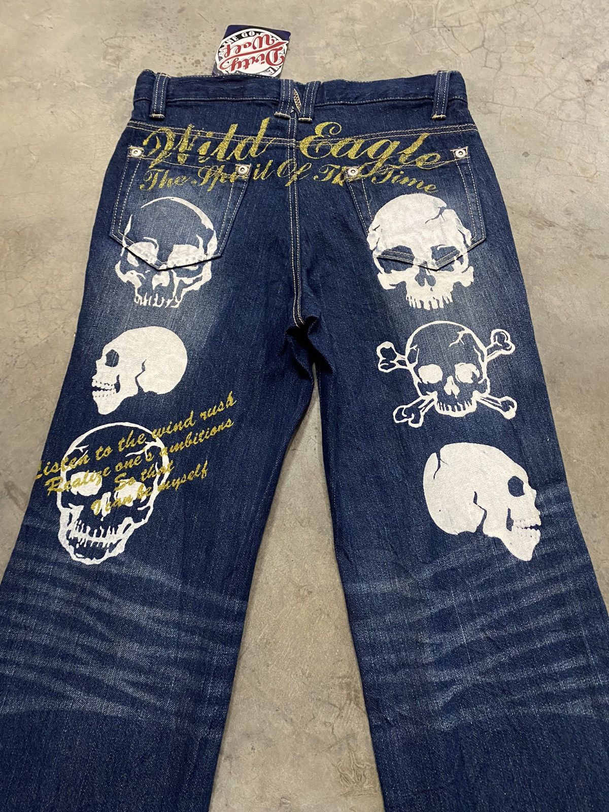 Japanese Brand Japanese Skulls Punk Number (N)ine x Mastermind Japan Style Size US 30 / EU 46 - 4 Thumbnail