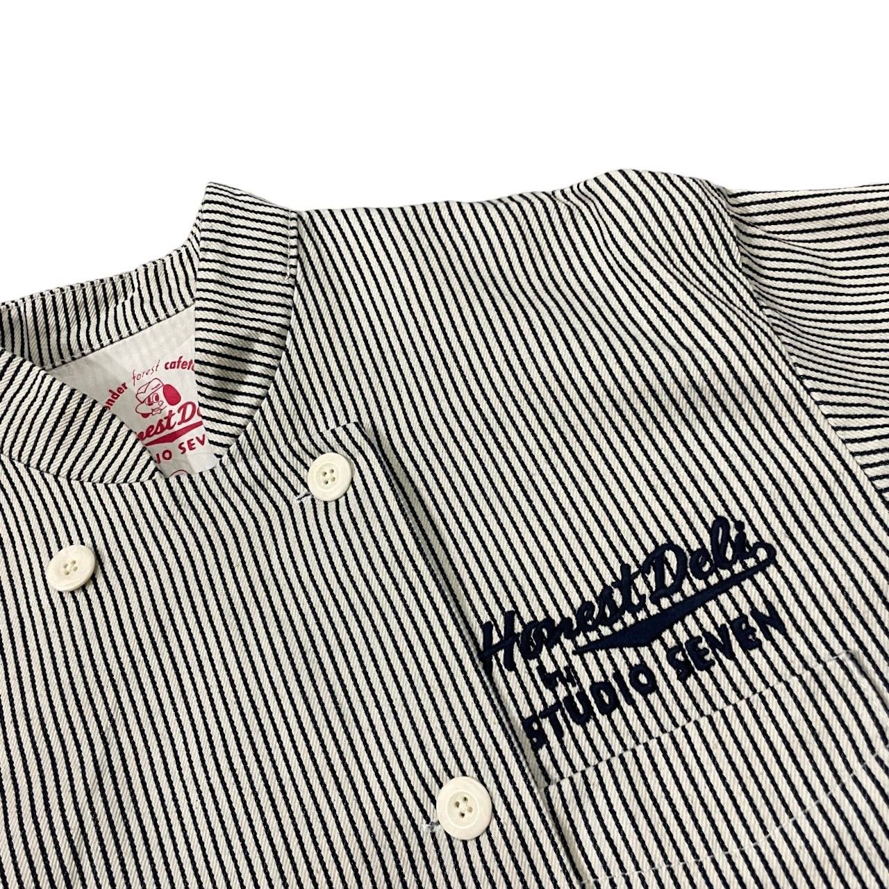 Japanese Brand × Studio Seven 💥STUDIO SEVEN HONEST DELI HICKORY BUTTON JACKET Size US XL / EU 56 / 4 - 10 Thumbnail