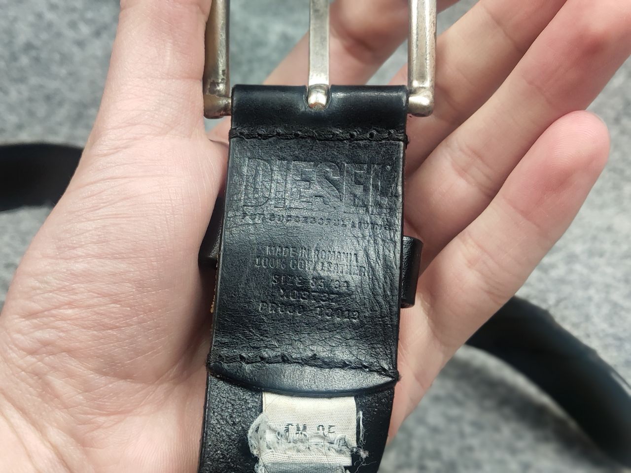 Diesel Vintage Diesel Metal leather belt Y2K Punk Emo Rock Goth LGB Size ONE SIZE - 10 Thumbnail