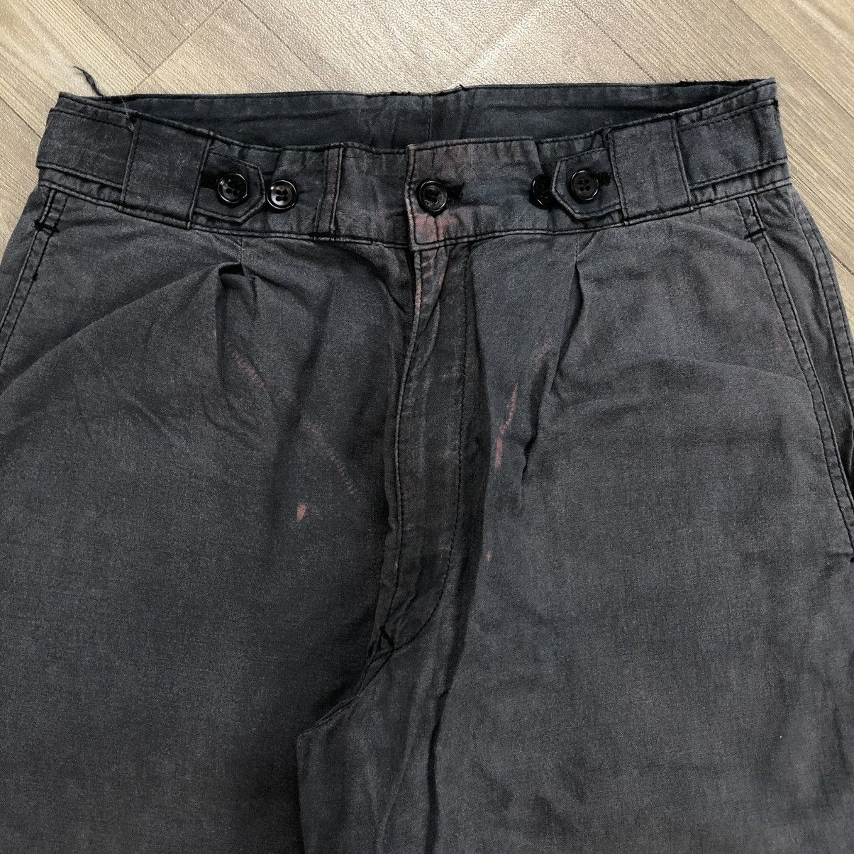 Comme des Garcons × Comme des Garcons Homme × Faded Glory 🇯🇵1980s Comme des Garcons Homme CDG Faded Trousers Work Pants Size US 26 / EU 42 - 7 Thumbnail