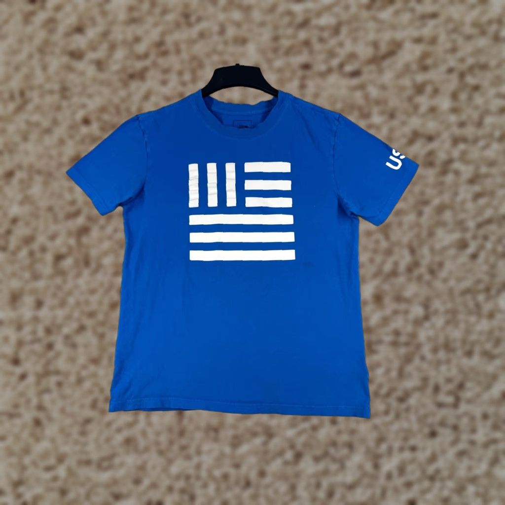 The North Face The North Face Shirt Men Medium Blue 100% Cotton USA Hero Graphic Flag Crew Neck Size US M / EU 48-50 / 2 - 1 Thumbnail