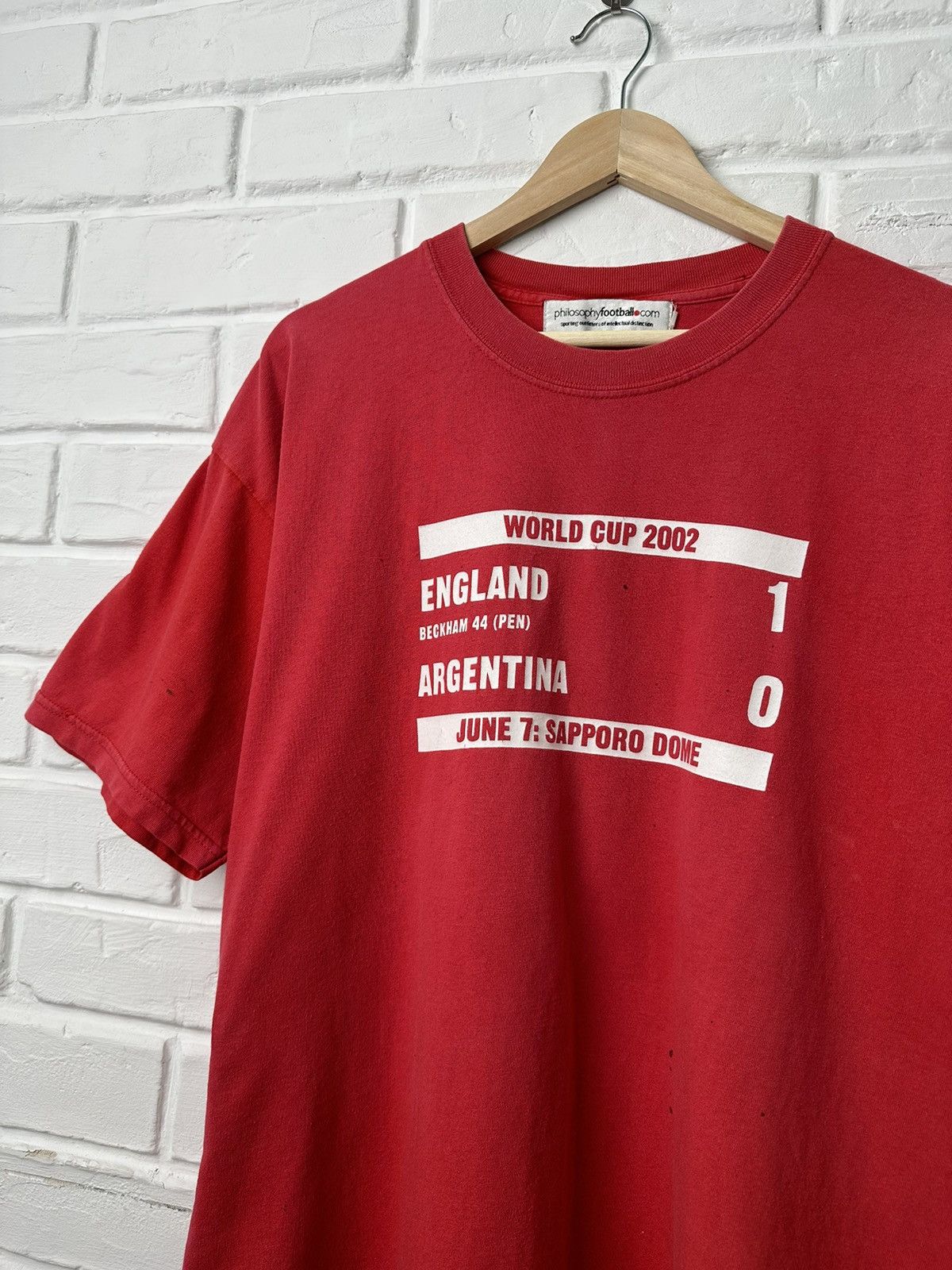 Band Tees Vintage PHILOSOPHY FOOTBALL World Cup 2002 Soccer T Shirt Size US XL / EU 56 / 4 - 3 Thumbnail