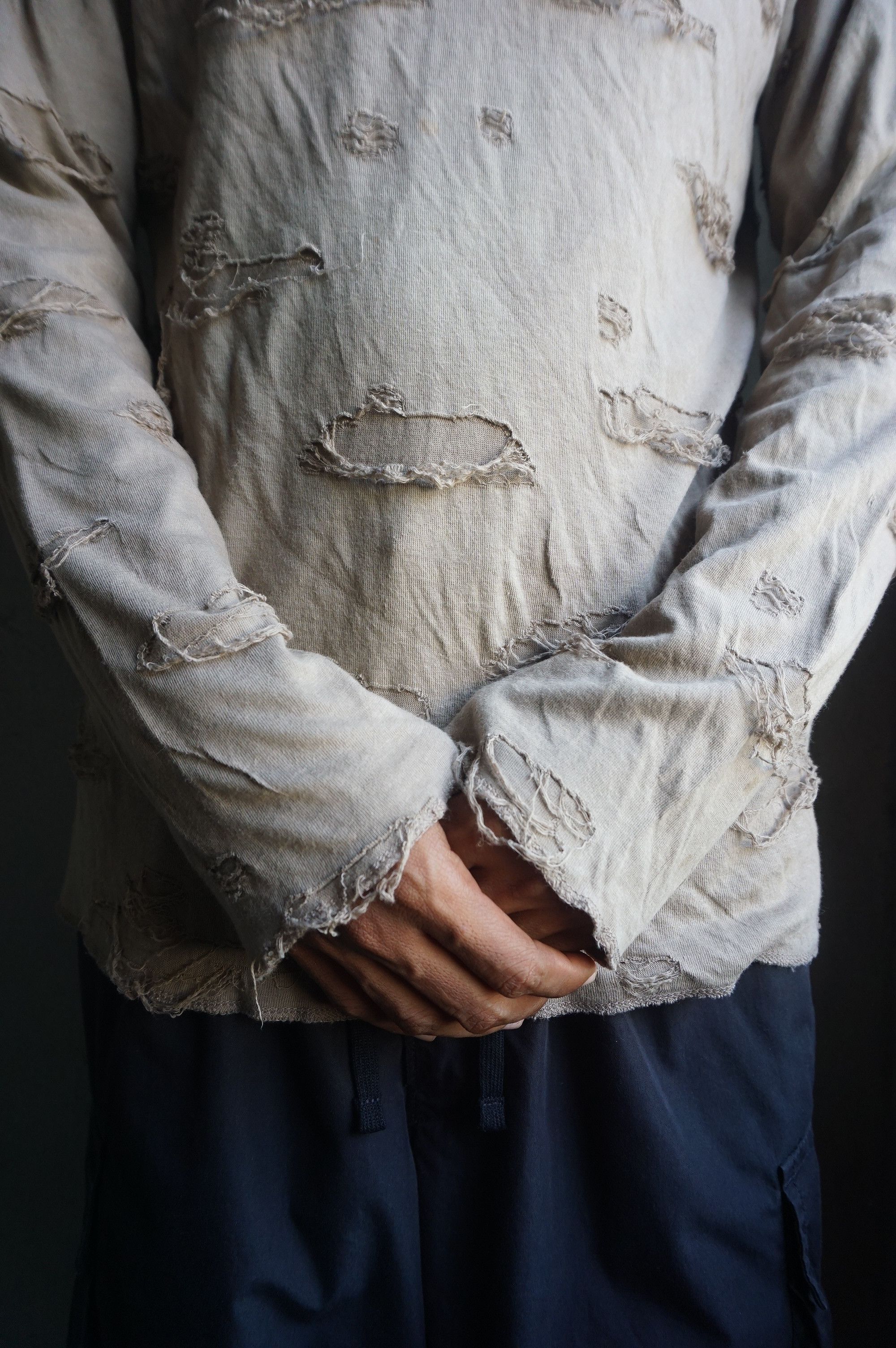 Beams Plus Beams distressed longsleeve Size US M / EU 48-50 / 2 - 12 Thumbnail