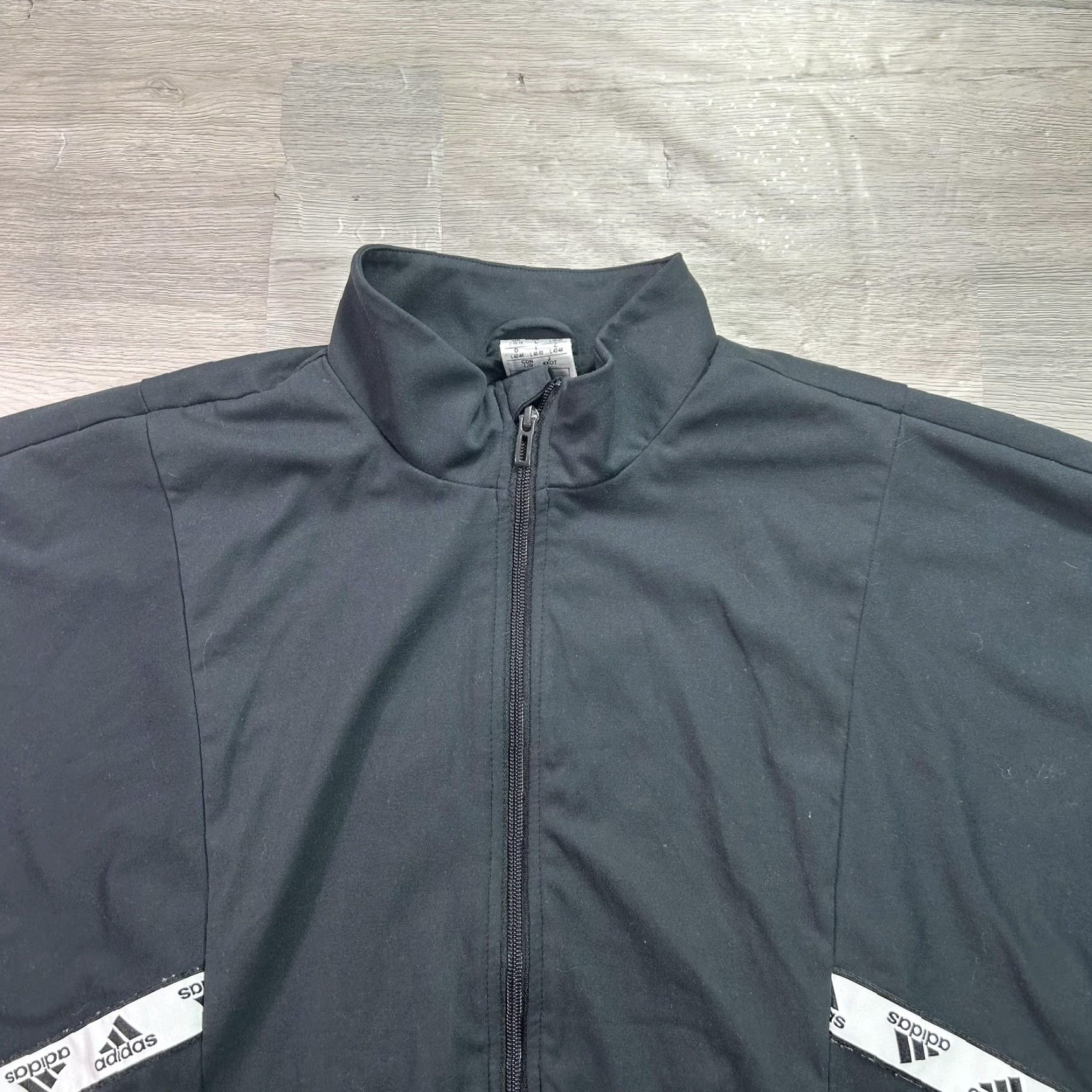 Adidas Adidas Track Jacket Womens L Black Full Zip Lined Oversized GJ0491 Size L / US 10 / IT 46 - 4 Thumbnail