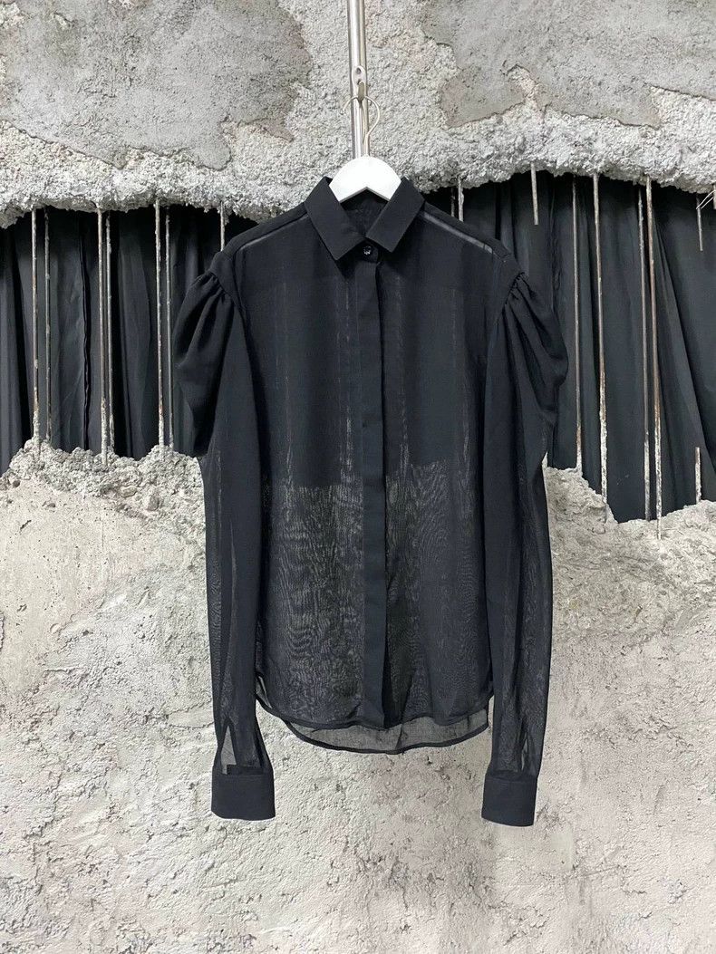 Saint Laurent SLP Puff Sleeve Shirt