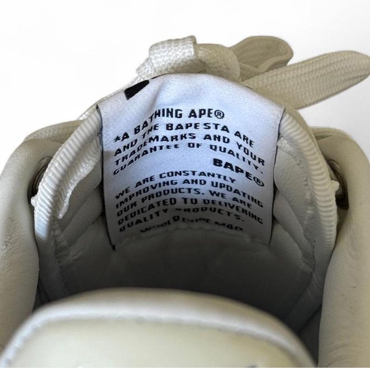Bape Patent leather Bapesta #2 in white with black logo Size US 6.5 / IT 36.5 - 5 Thumbnail