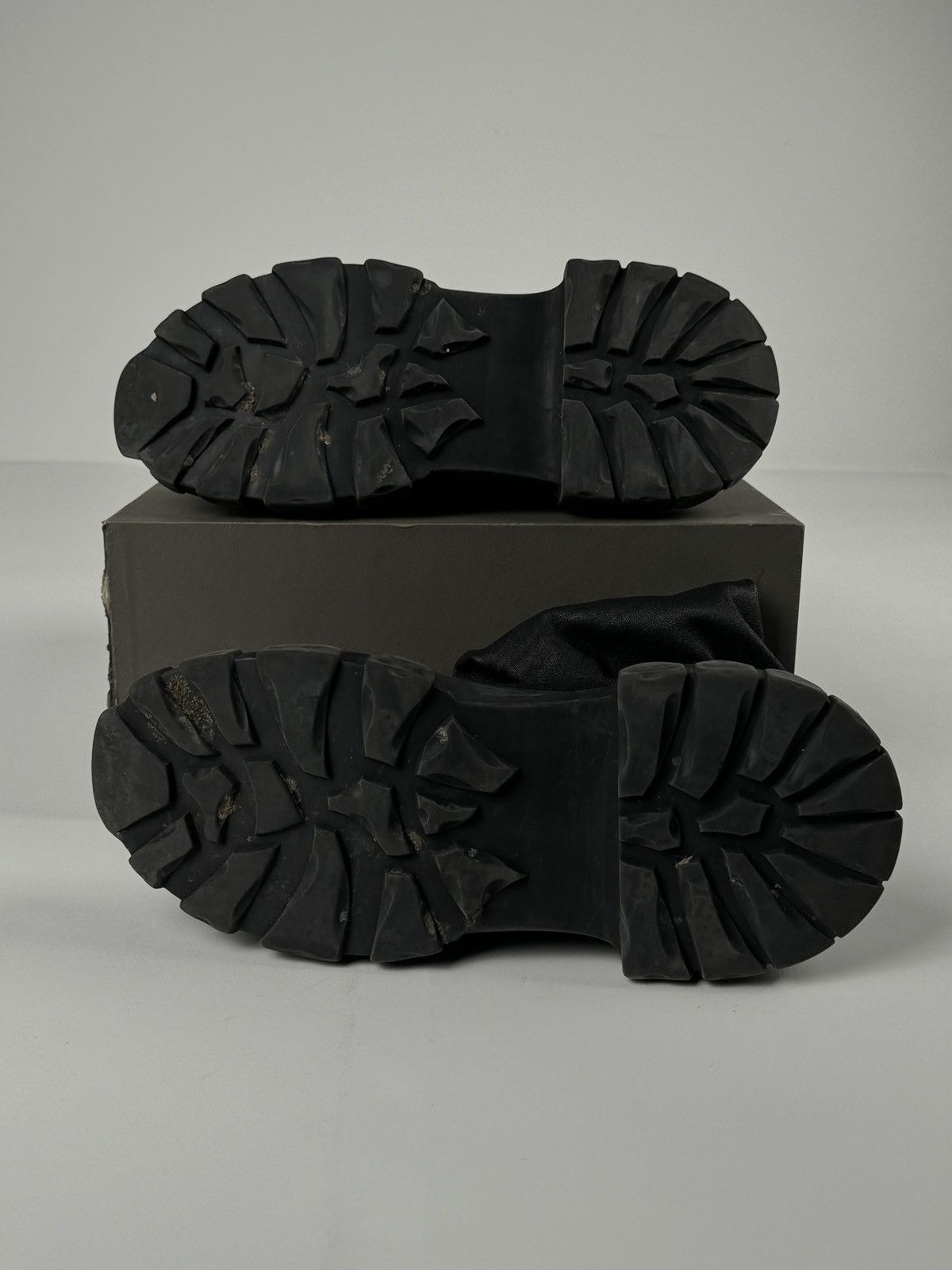 Rick Owens × Rick Owens Drkshdw Rick Owens Bozo Tractor Stocking Boots Size US 11 / EU 44 - 10 Thumbnail