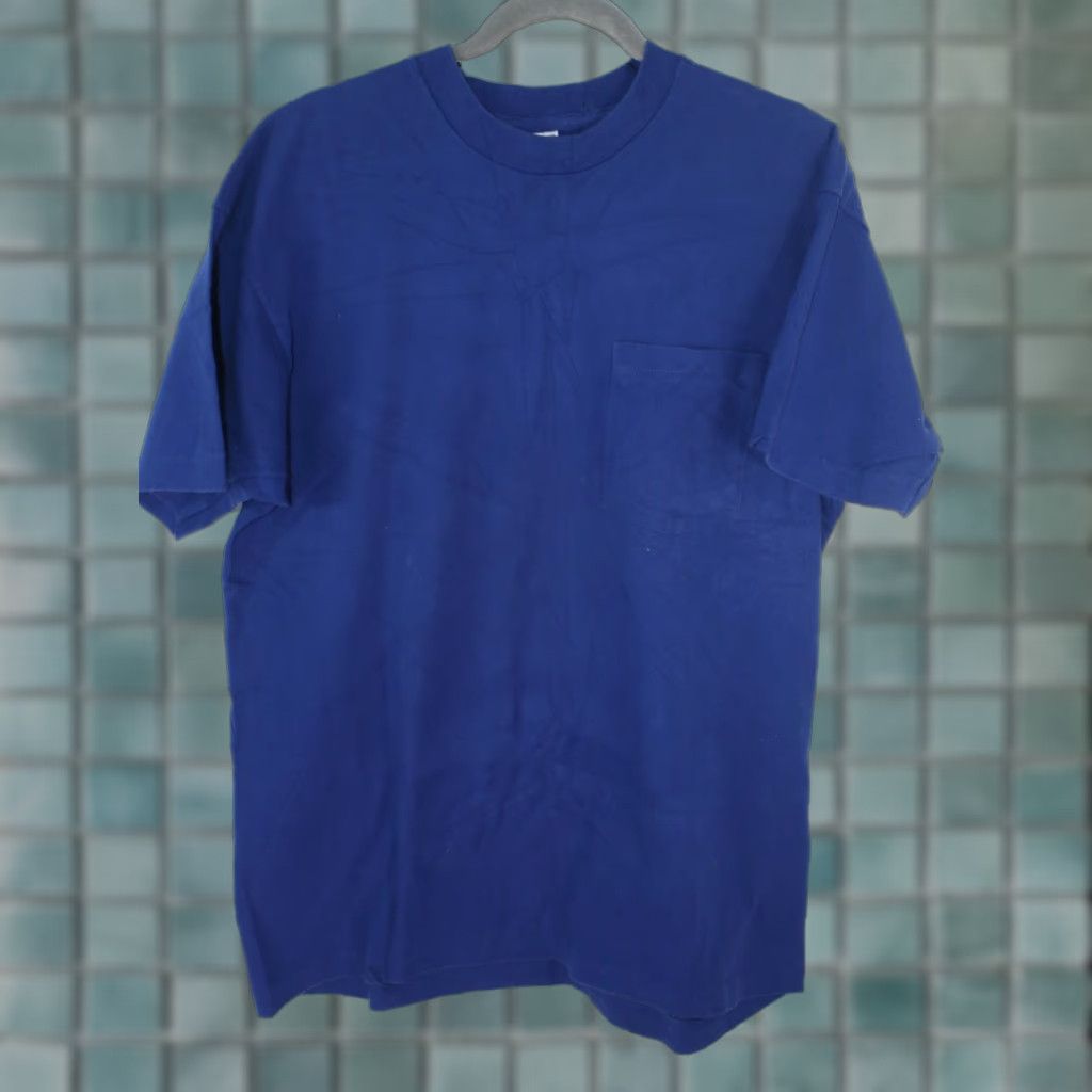 Fruit Of The Loom VINTAGE Fruit of the Loom T-Shirt Men XL Blue Cotton Crew Neck Short Sleeve 90s Casual Size US XL / EU 56 / 4 - 1 Thumbnail
