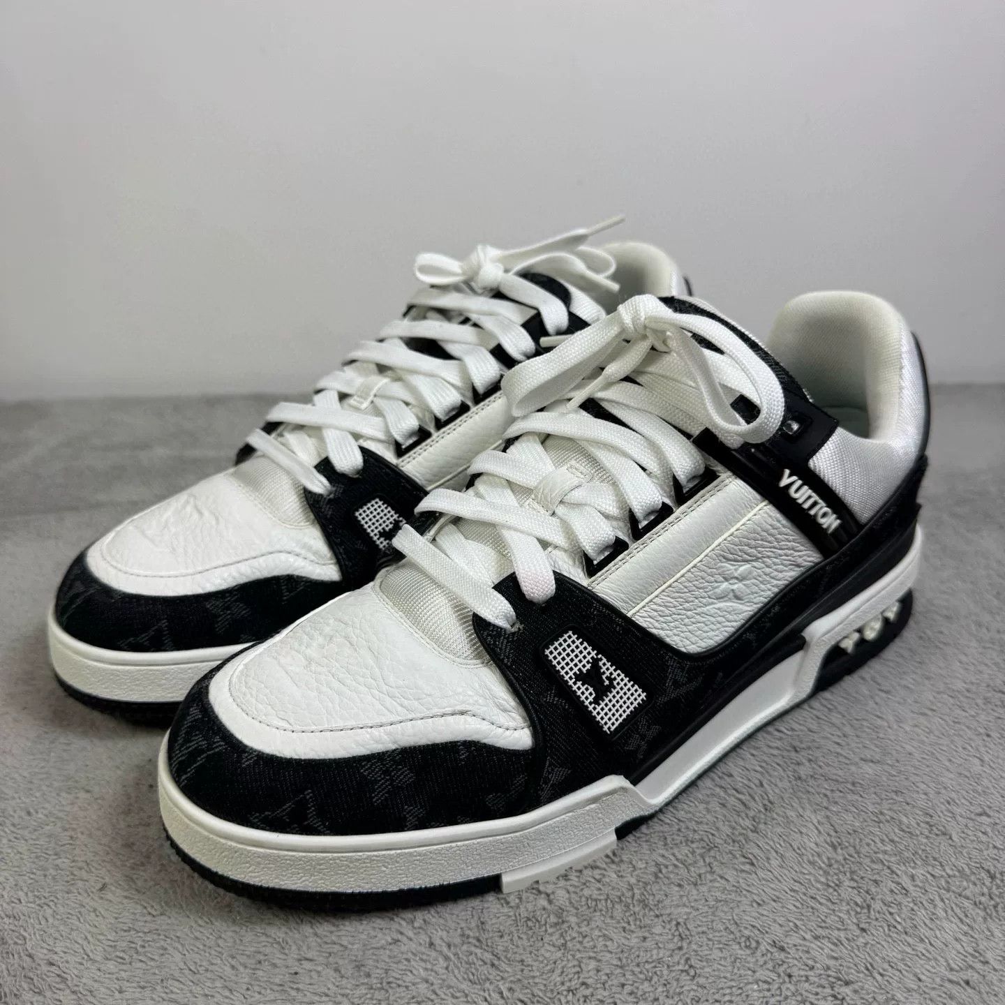 Louis Vuitton Louis Vuitton Training Denim Black Lowtop Sneakers 42 Men Size US 9 / EU 42 - 1 Thumbnail