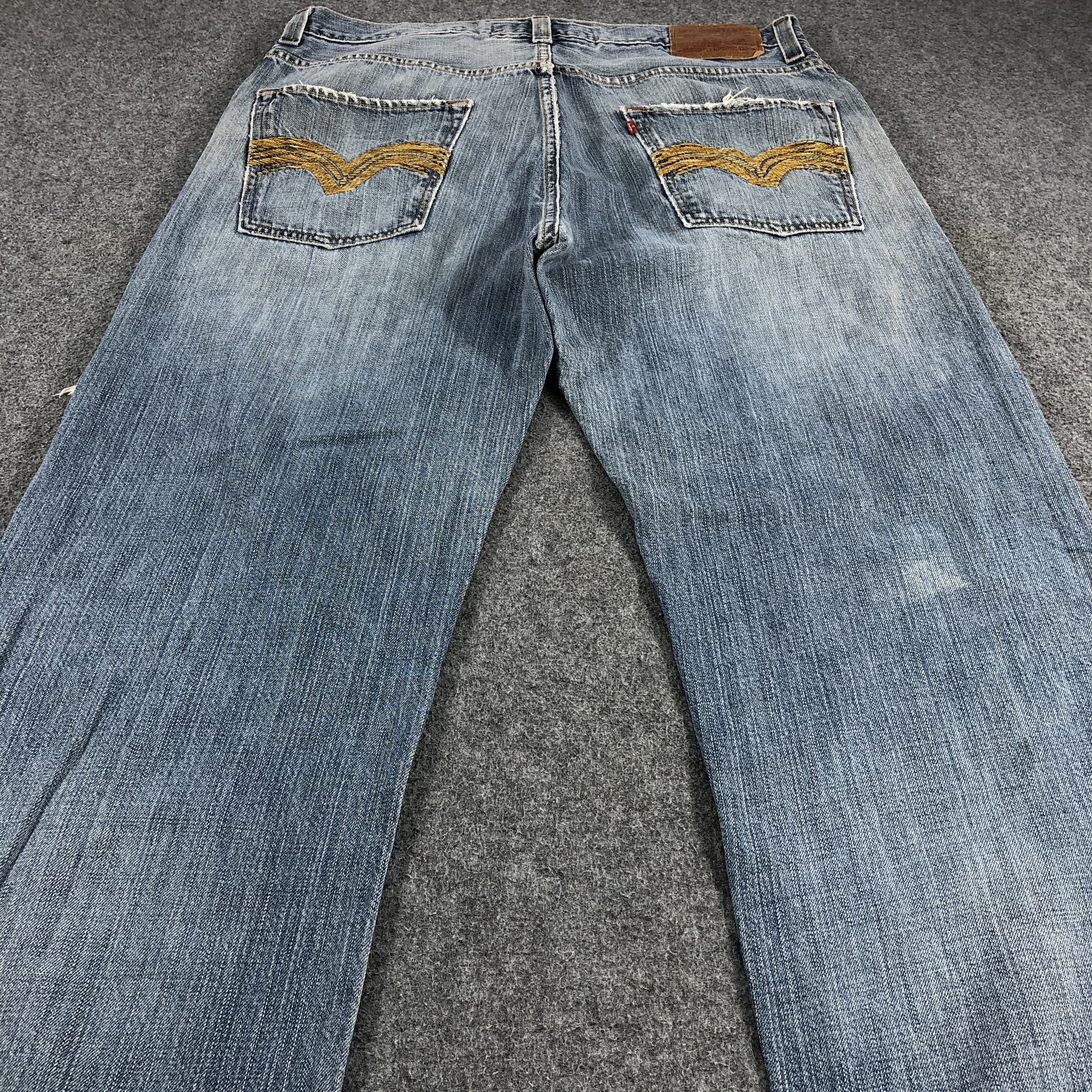 Levi's × Vintage Vintage Distress Levis 569 Jeans-JM1116 Size US 36 / EU 52 - 4 Thumbnail