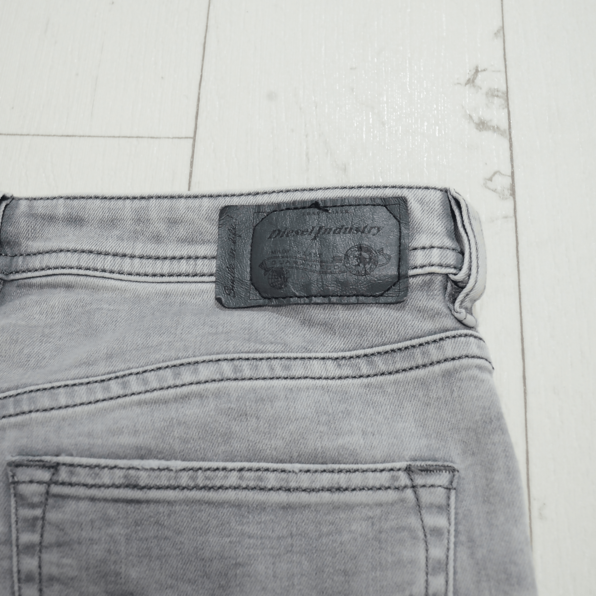 Diesel Diesel Mens Jeans Buster Slim Tapered Gray Size 32/32 Size US 32 / EU 48 - 8 Thumbnail