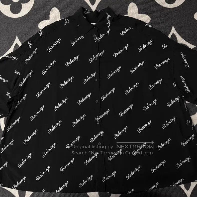 Balenciaga Balenciaga Black White Print T-Shirt. Size US XXL / EU 58 / 5 - 1 Thumbnail