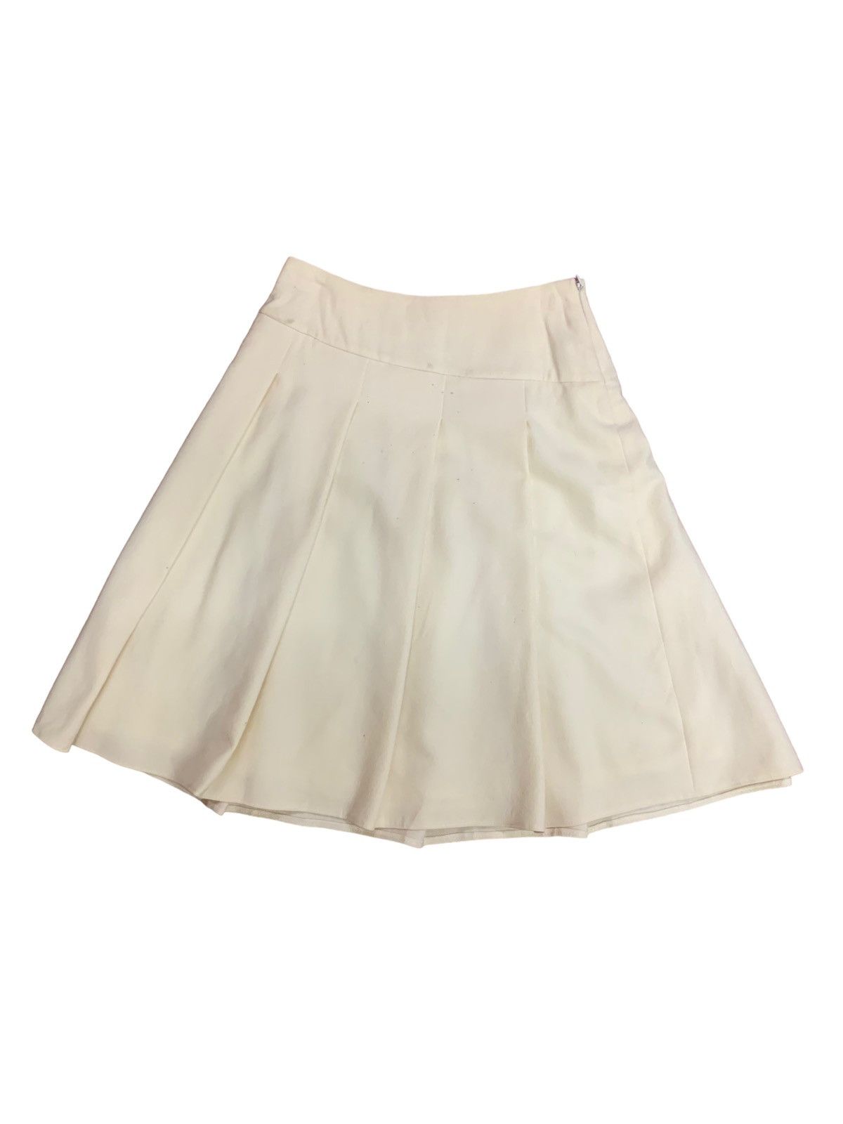 image of Ined Yohji Yamamoto Mini Skirt in Cream, Women's (Size 26)
