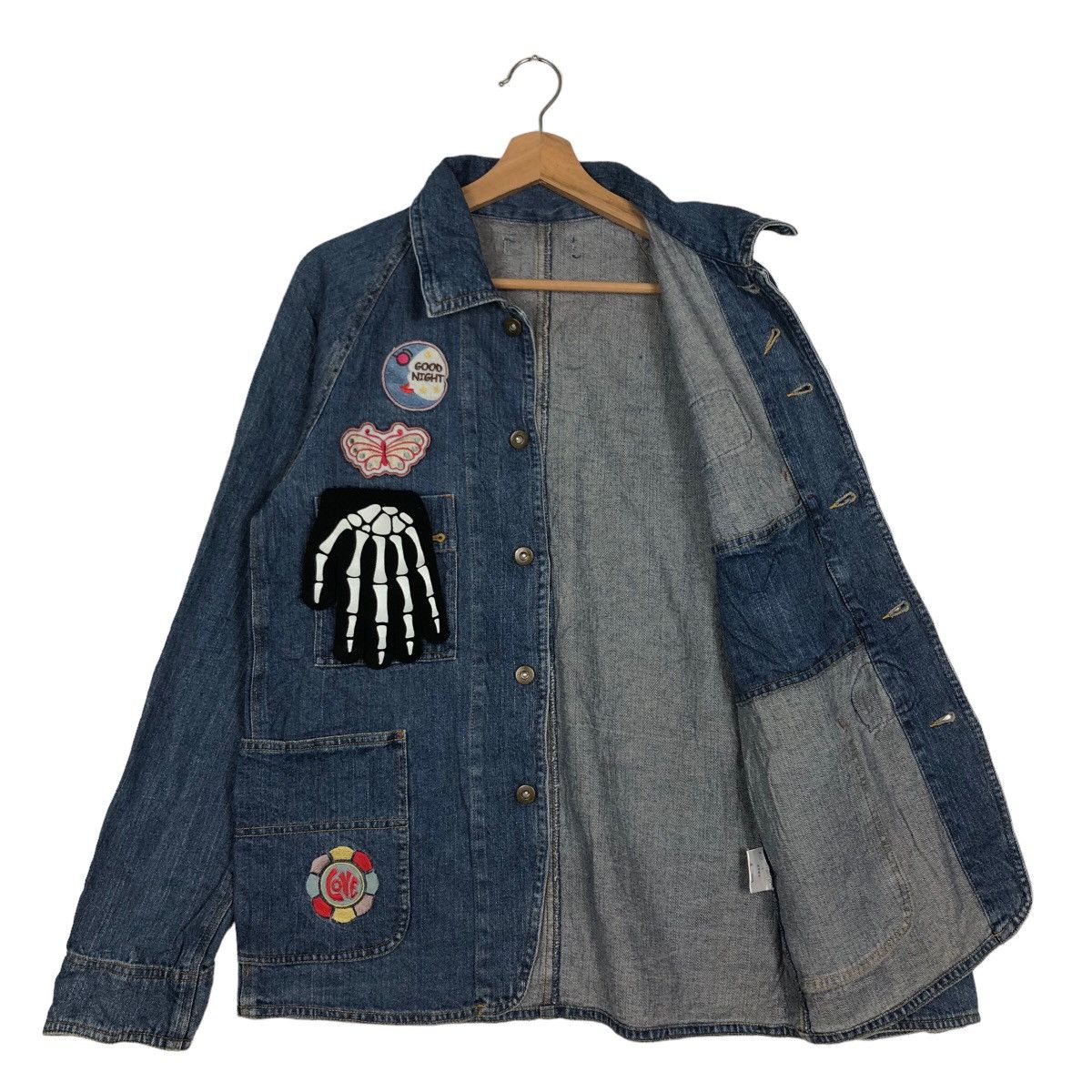 Hysteric Glamour 🔥Rare Denim Chore Work Jacket Full Patches Japan Size US M / EU 48-50 / 2 - 9 Thumbnail